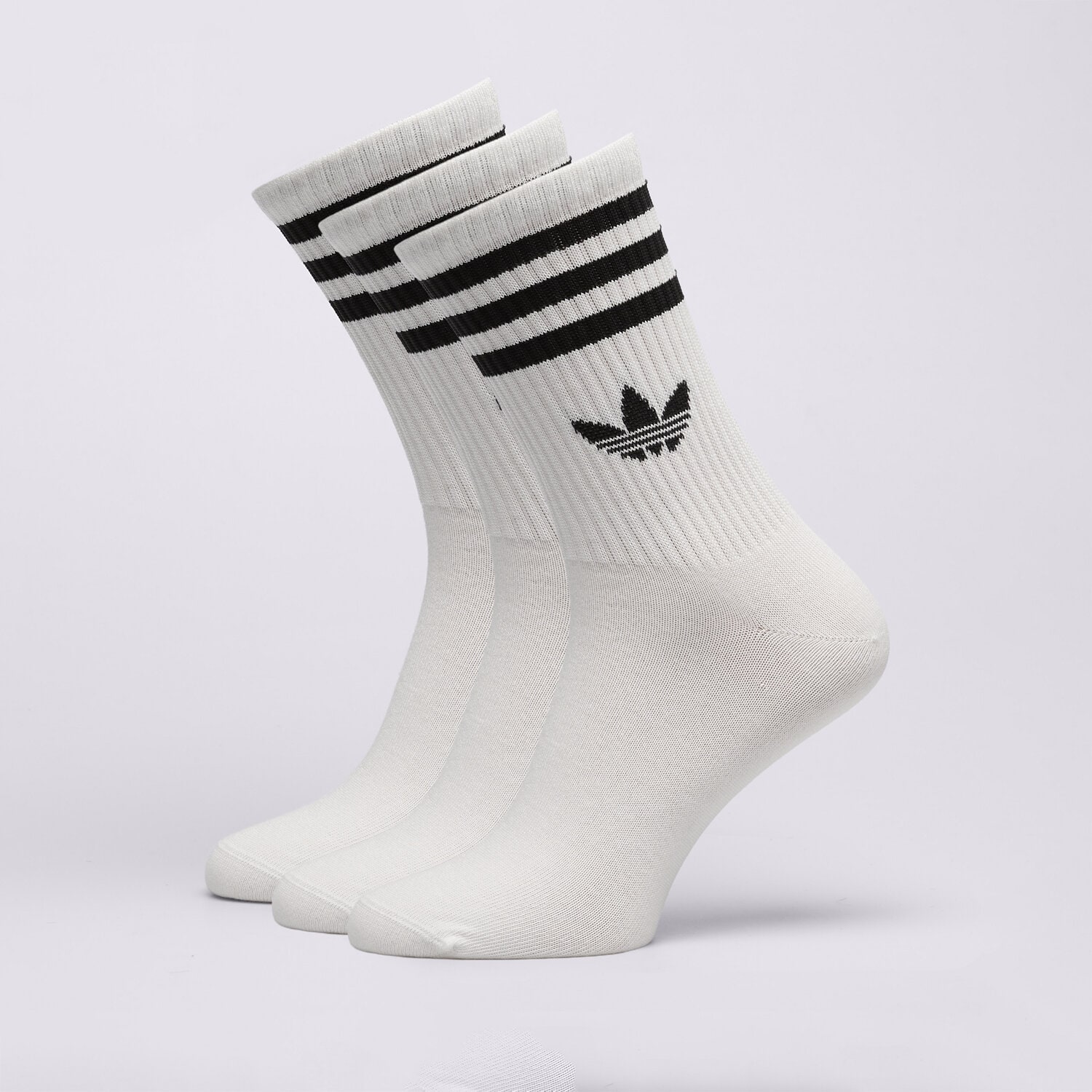 dámské ponožky ADIDAS PONOŽKY 3S CREW S 3P JV7401 BÍLÁ