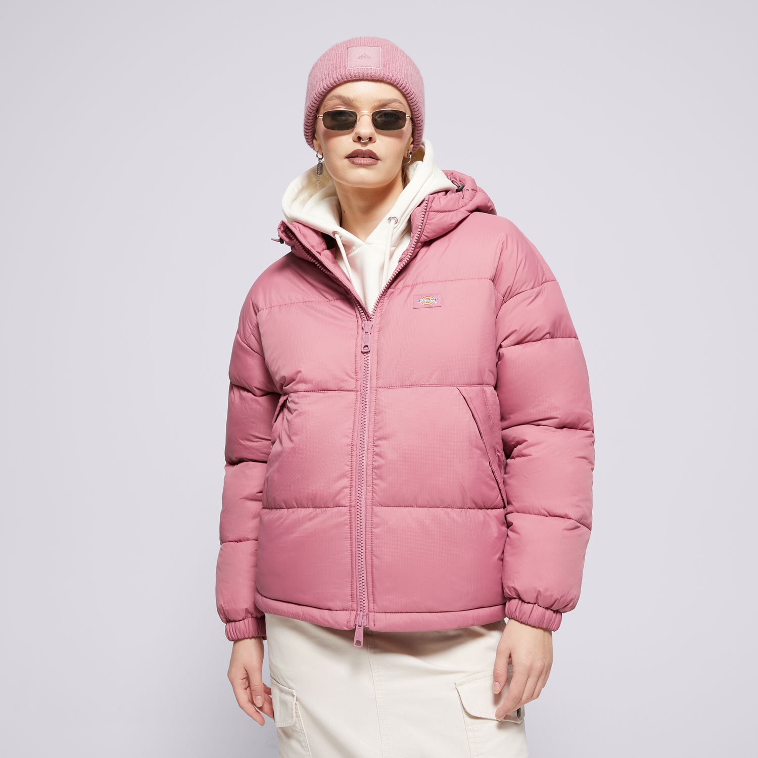 dámská zimní bunda DICKIES BUNDA ZIMNÍ ALATNA OVERSIZED PUFFER DK0A4YJUJ541 RŮŽOVÁ