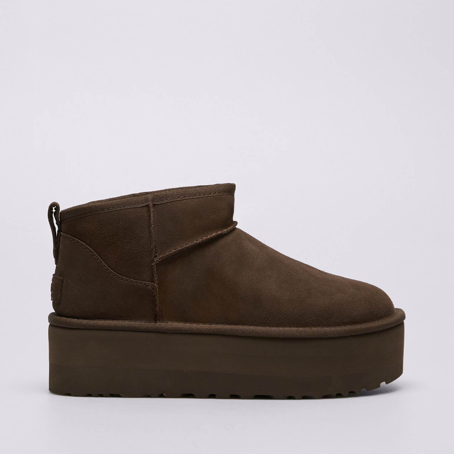 dámské boty casual UGG CLASSIC ULTRA MINI PLATFORM 1135092-BCDR HNĚDÁ