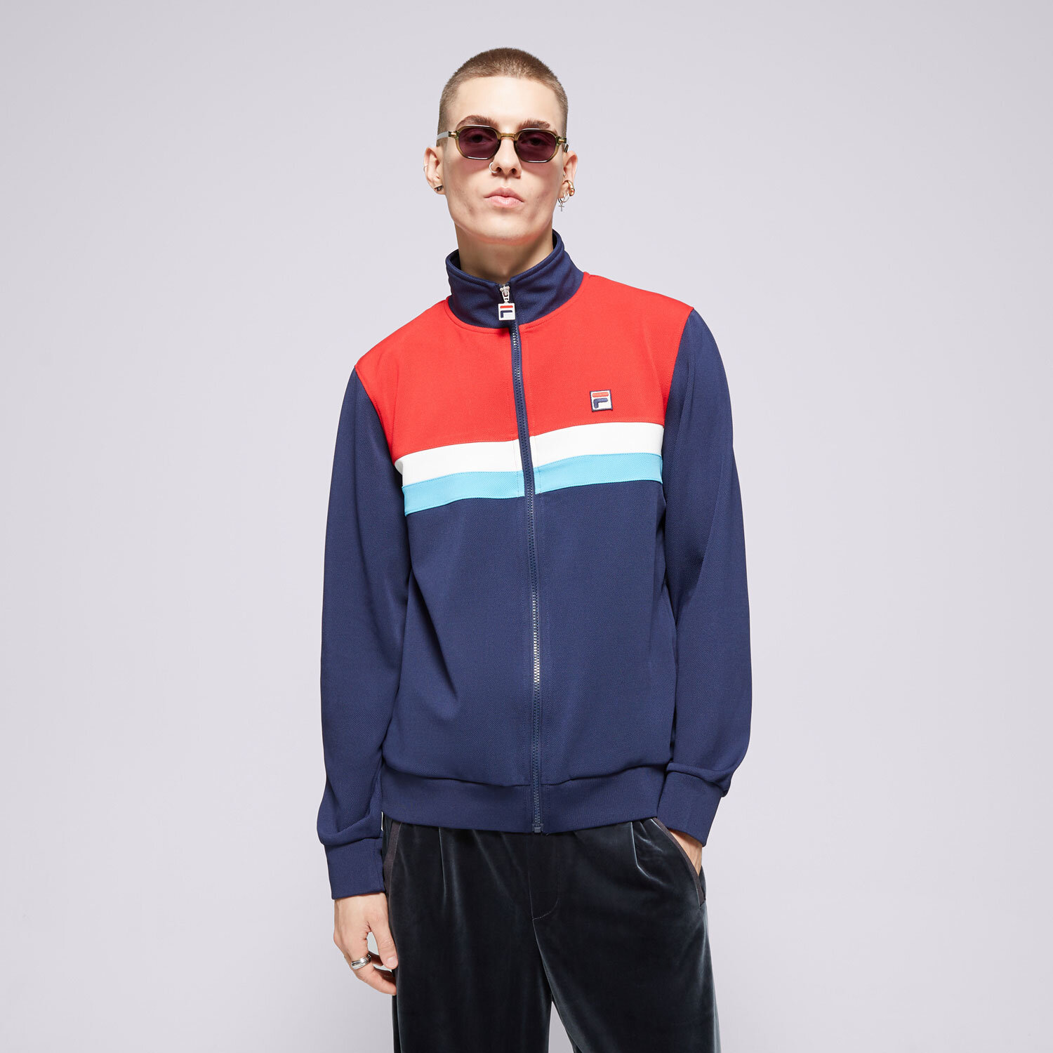 pánská mikina FILA MIKINA DIDIER FW24MH002410 VÍCEBAREVNÁ