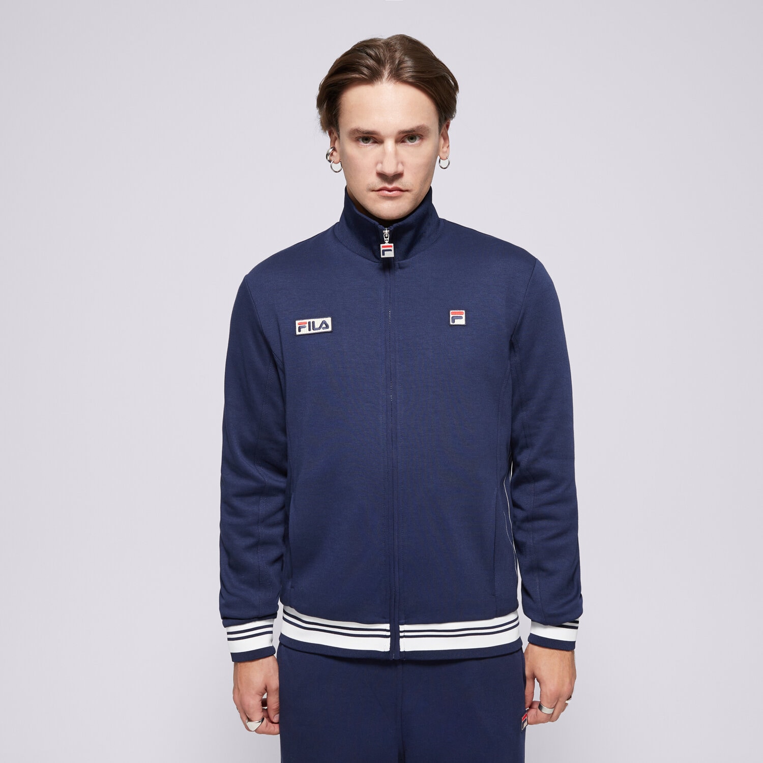 pánská mikina FILA MIKINA RUPERT FW24MH007410 TMAVOMODRÁ