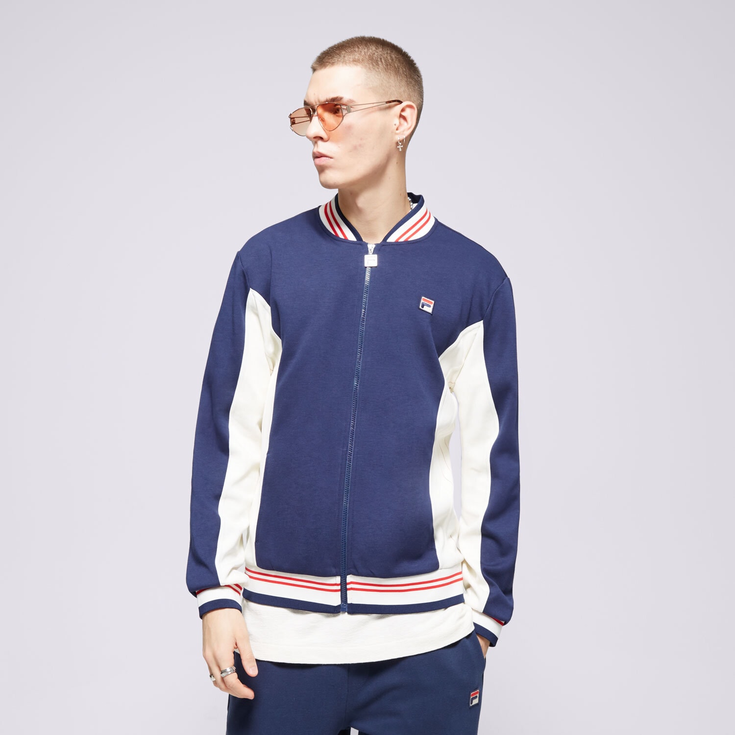 pánská mikina FILA MIKINA SETTANTA LM161RN1411 VÍCEBAREVNÁ