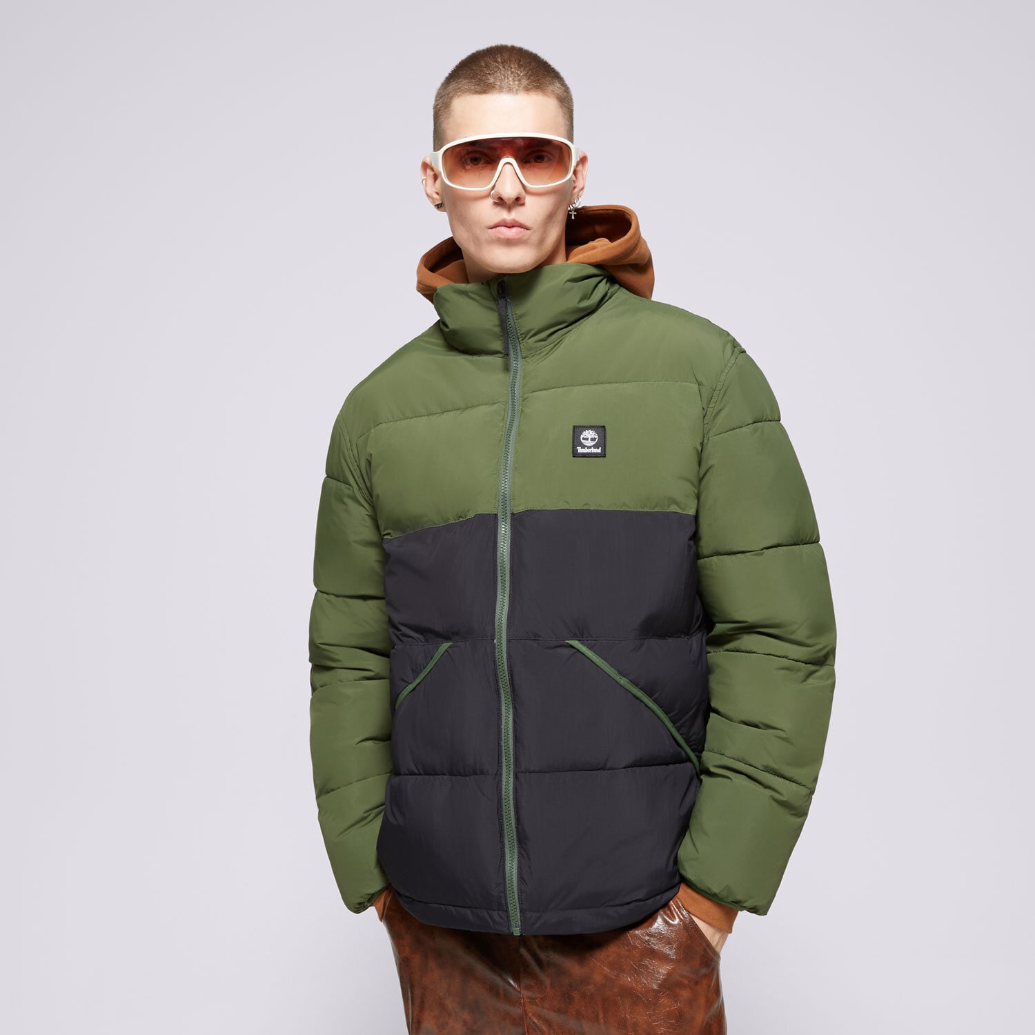 pánská zimní bunda TIMBERLAND BUNDA ZIMNÍ SYNTHETIC INSULATED PUFFER TB0A6WRTEKX1 KHAKI