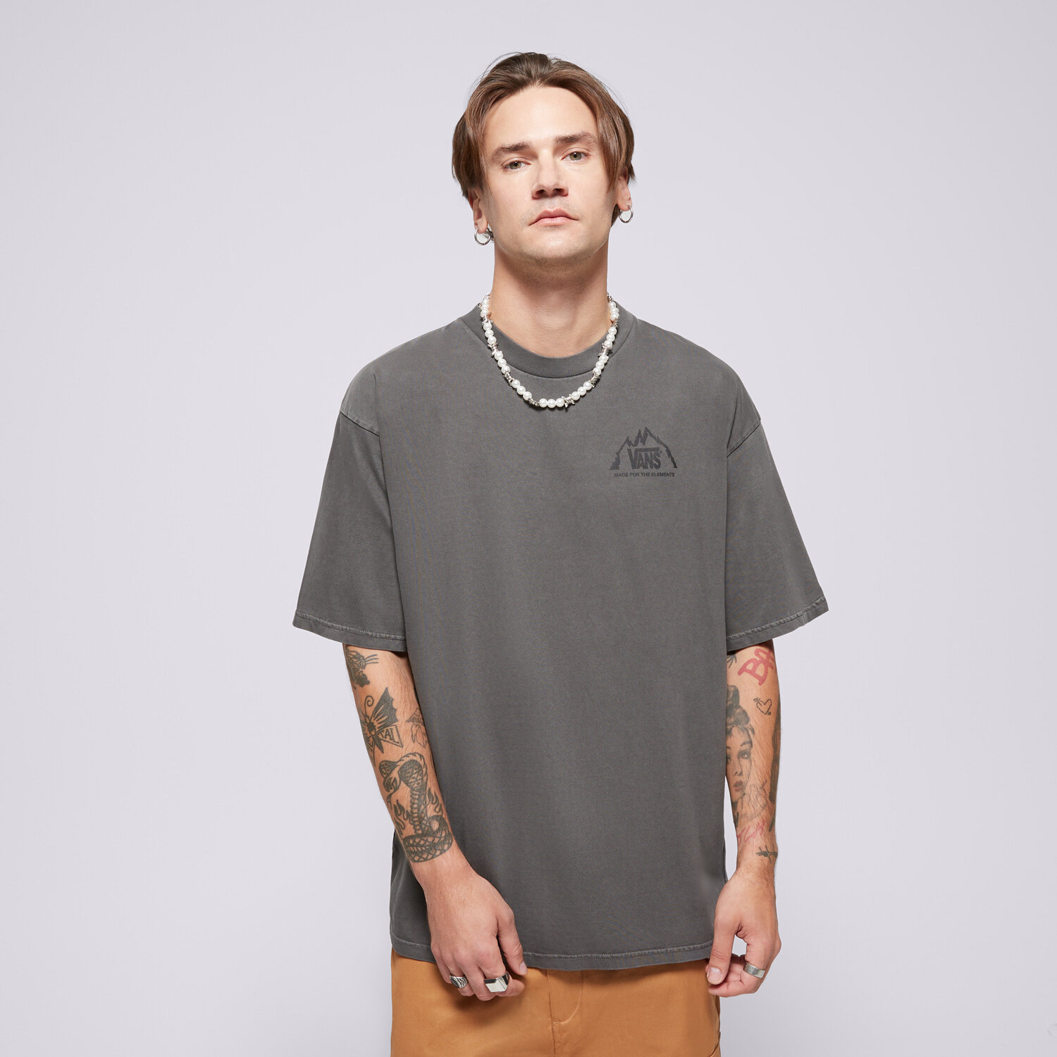 pánské tričko VANS TRIČKO MTE CRESTLINE SS TEE VN000JQPBLK1 ČERNÁ