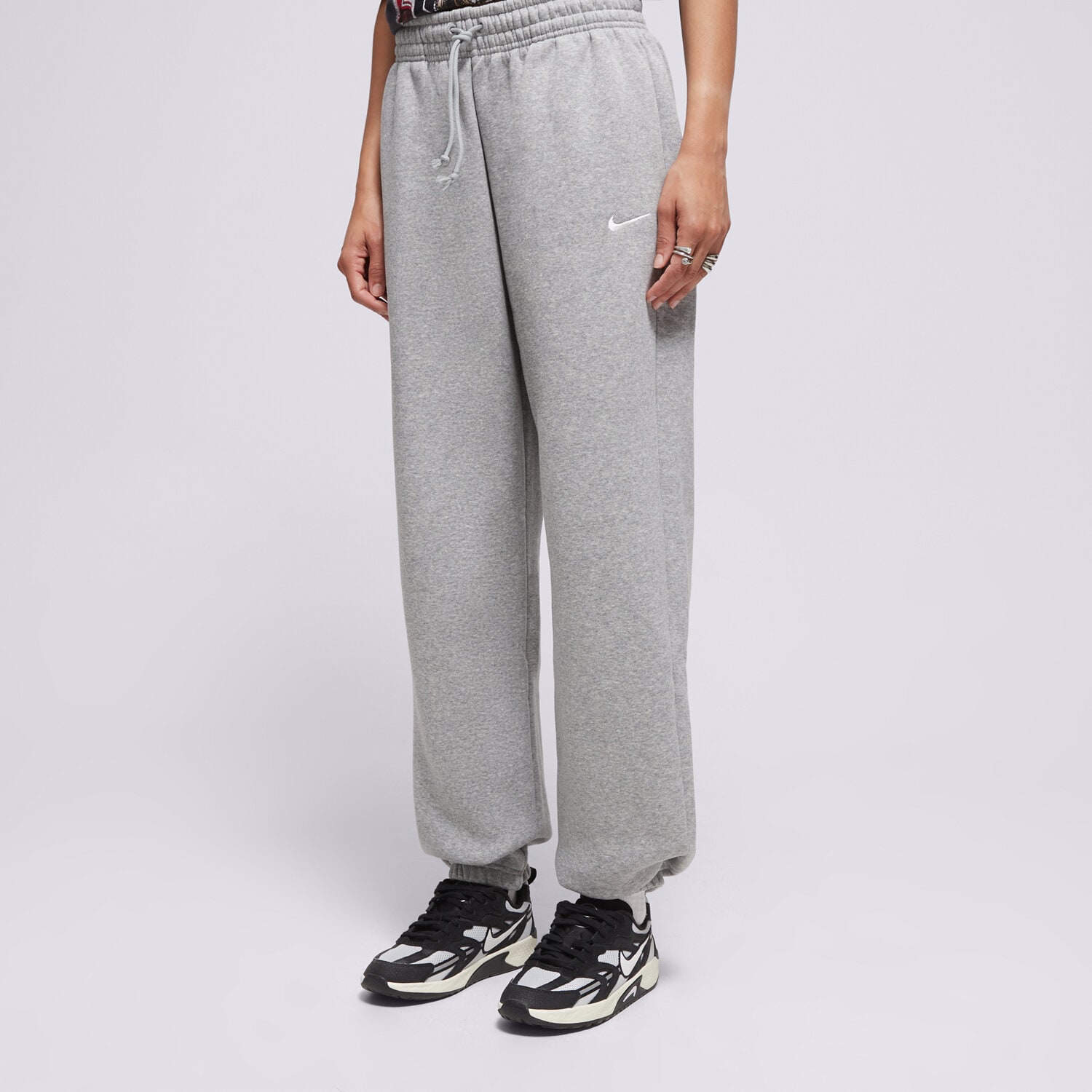 dámské kalhoty NIKE KALHOTY  W NSW PHNX FLC HR OS PANT 2 FZ5996-063 ŠEDÁ