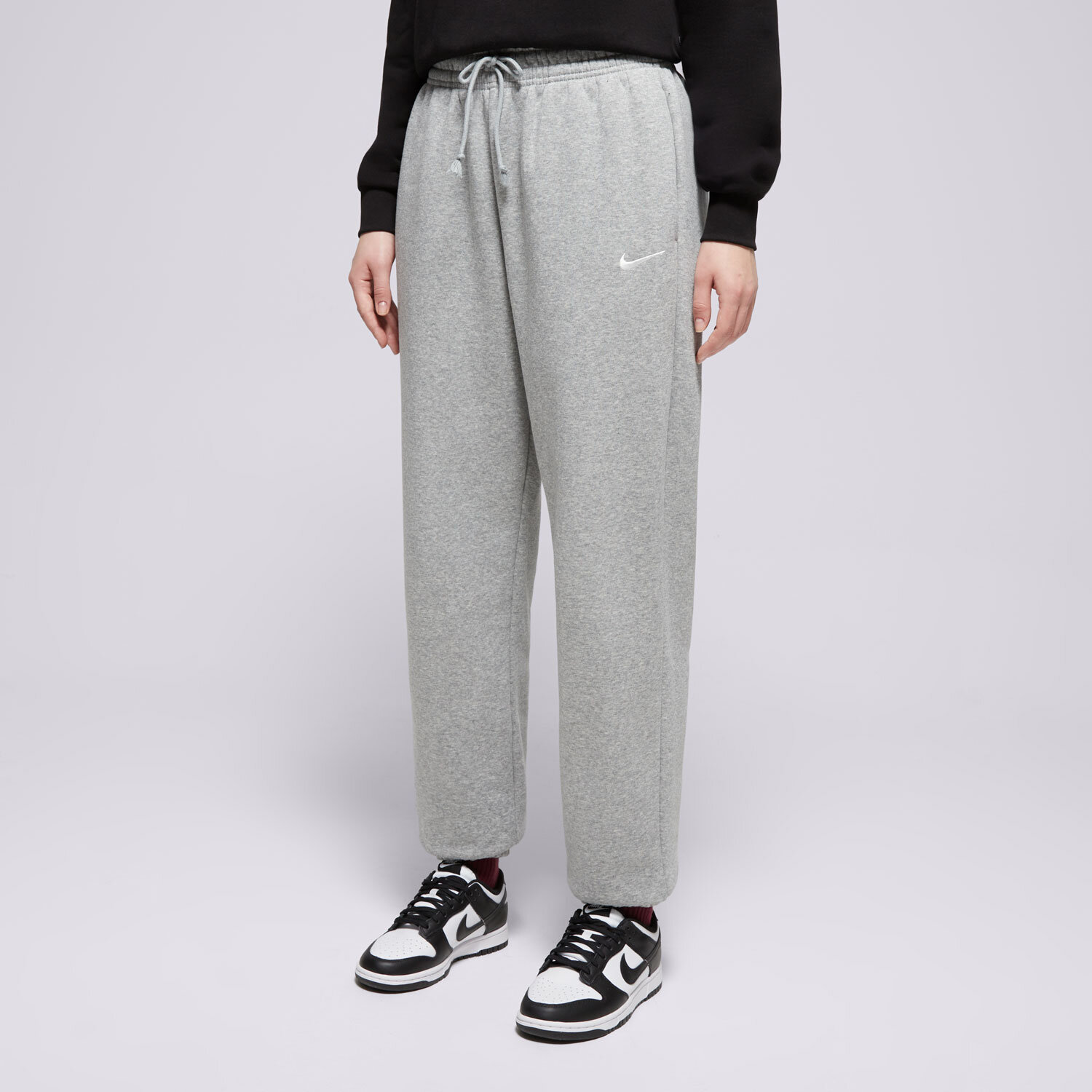 dámské kalhoty NIKE KALHOTY  W NSW PHNX FLC HR OS PANT 2 FZ5996-063 ŠEDÁ