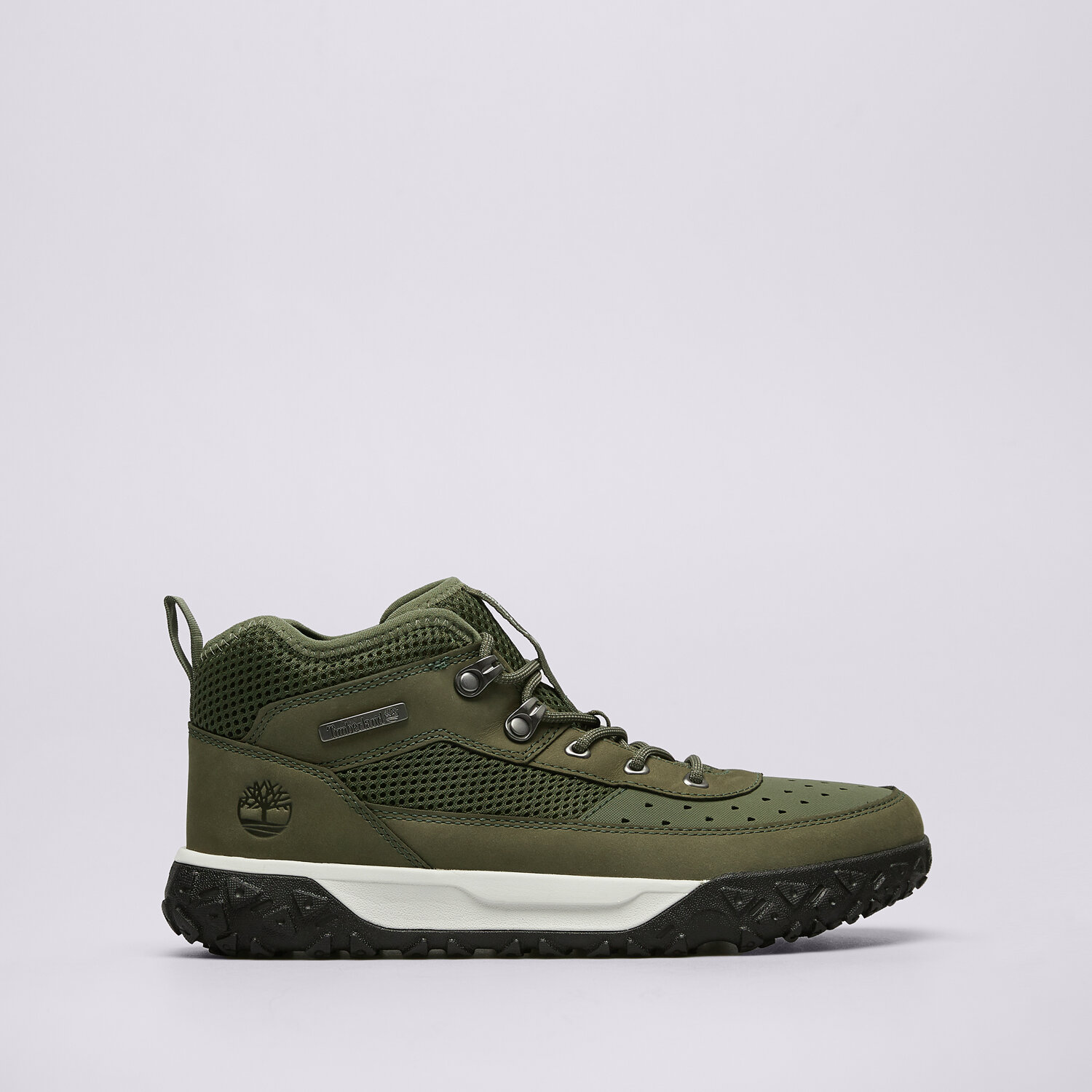 dětská outdoorová obuv TIMBERLAND GS MOTION 6 LTHR SUPER OX TB0A67RMA581 ZELENÁ