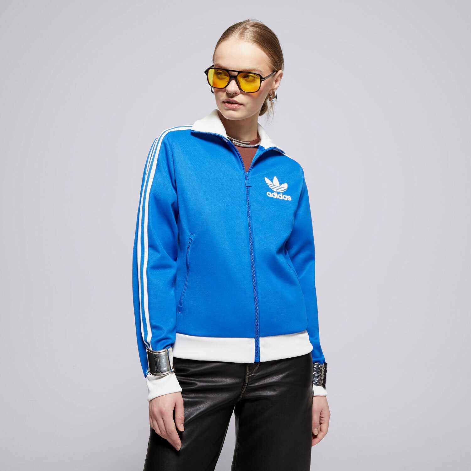 dámská mikina ADIDAS MIKINA BECKENBAUER TT IY2223 MODRÁ