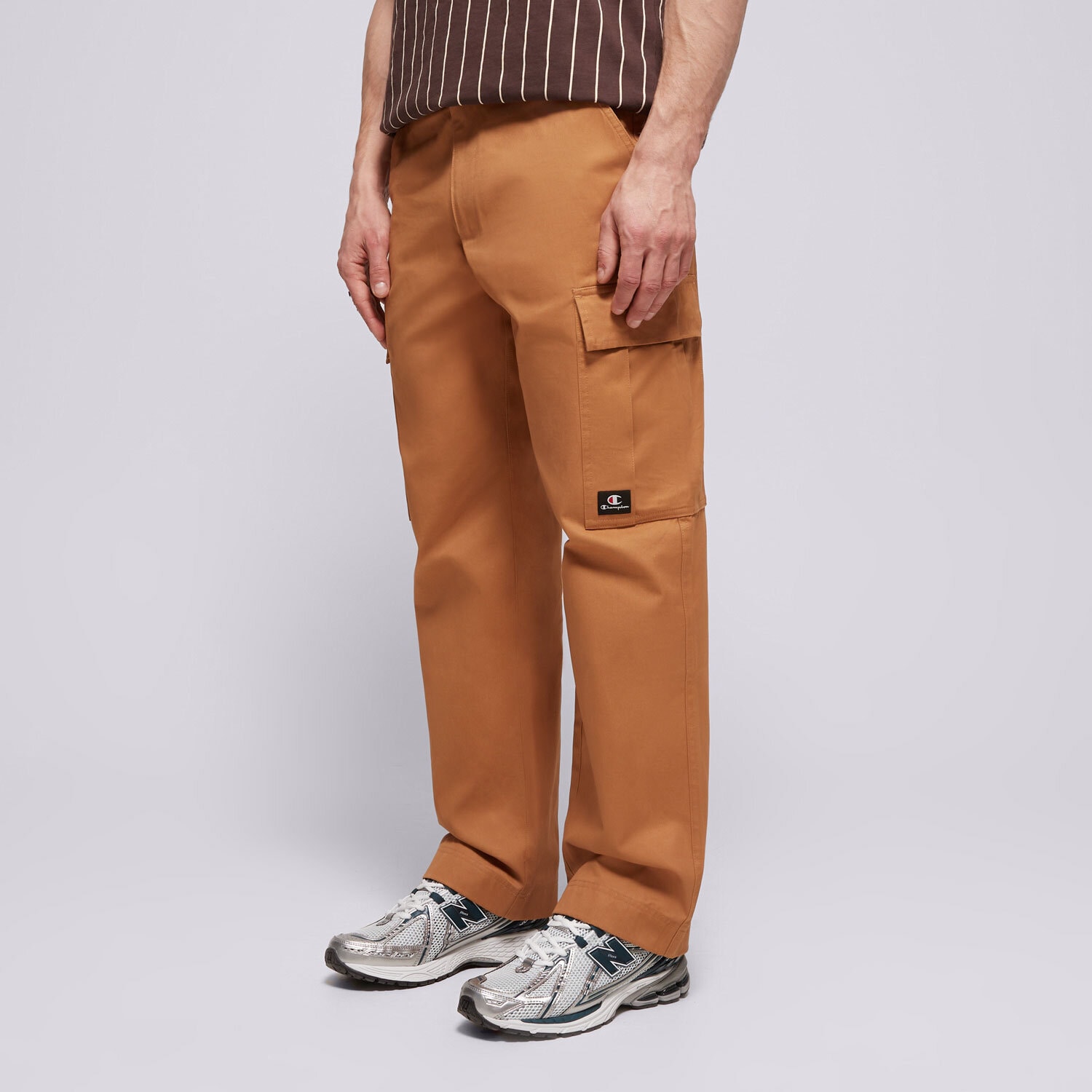 pánské kalhoty CHAMPION KALHOTY  CARGO PANTS 220517MS034 BÉŽOVÁ