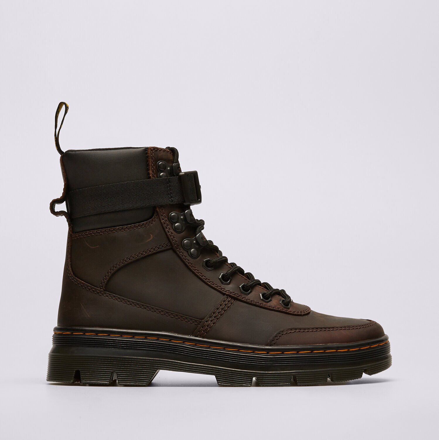 dámské kotníkové boty DR.MARTENS COMBS TECH LEATHER  27804201 HNĚDÁ