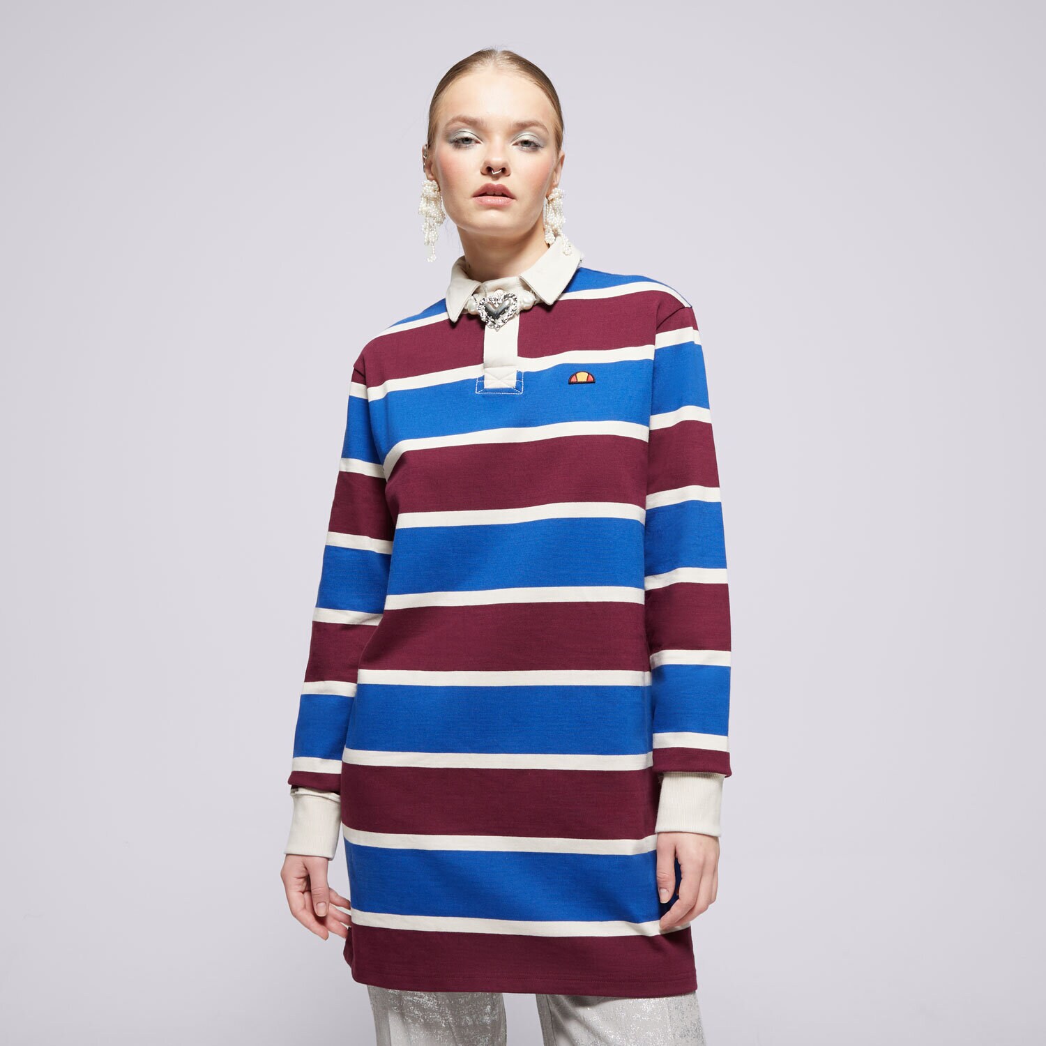 dámské šaty ELLESSE ŠATY AVORIAZ DRESS MLT SGX20923940 MODRÁ