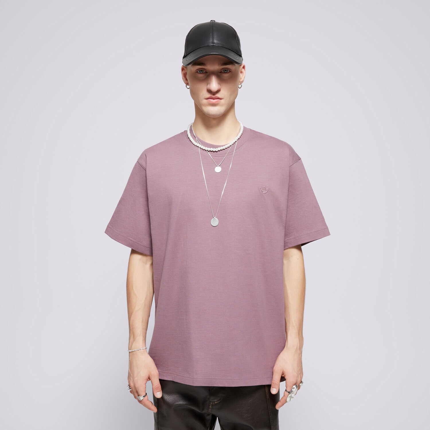 pánské tričko ADIDAS TRIČKO P ESS TEE IX8181 FIALOVÁ