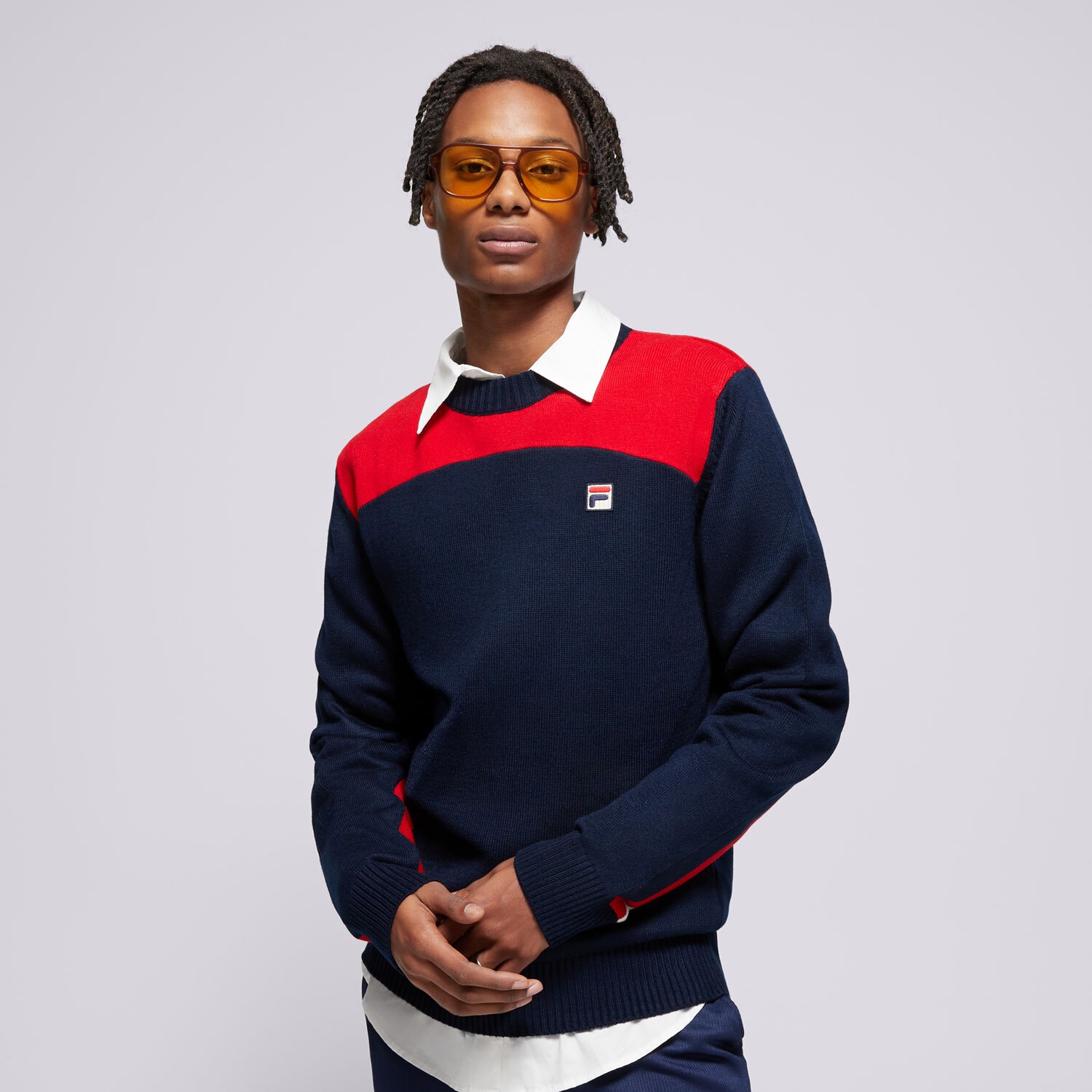 FILA SVETR JOSH FW24MH015410 VÍCEBAREVNÁ