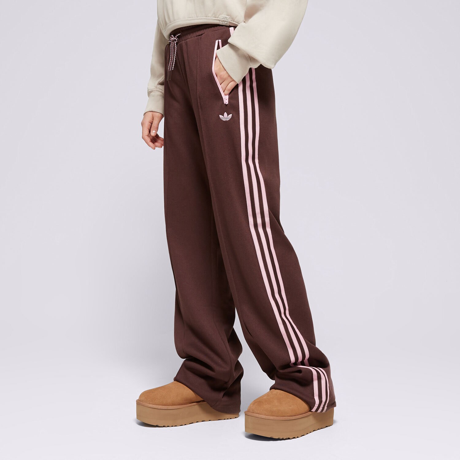 dámské kalhoty ADIDAS KALHOTY  MONTREAL TP JL9631 HNĚDÁ