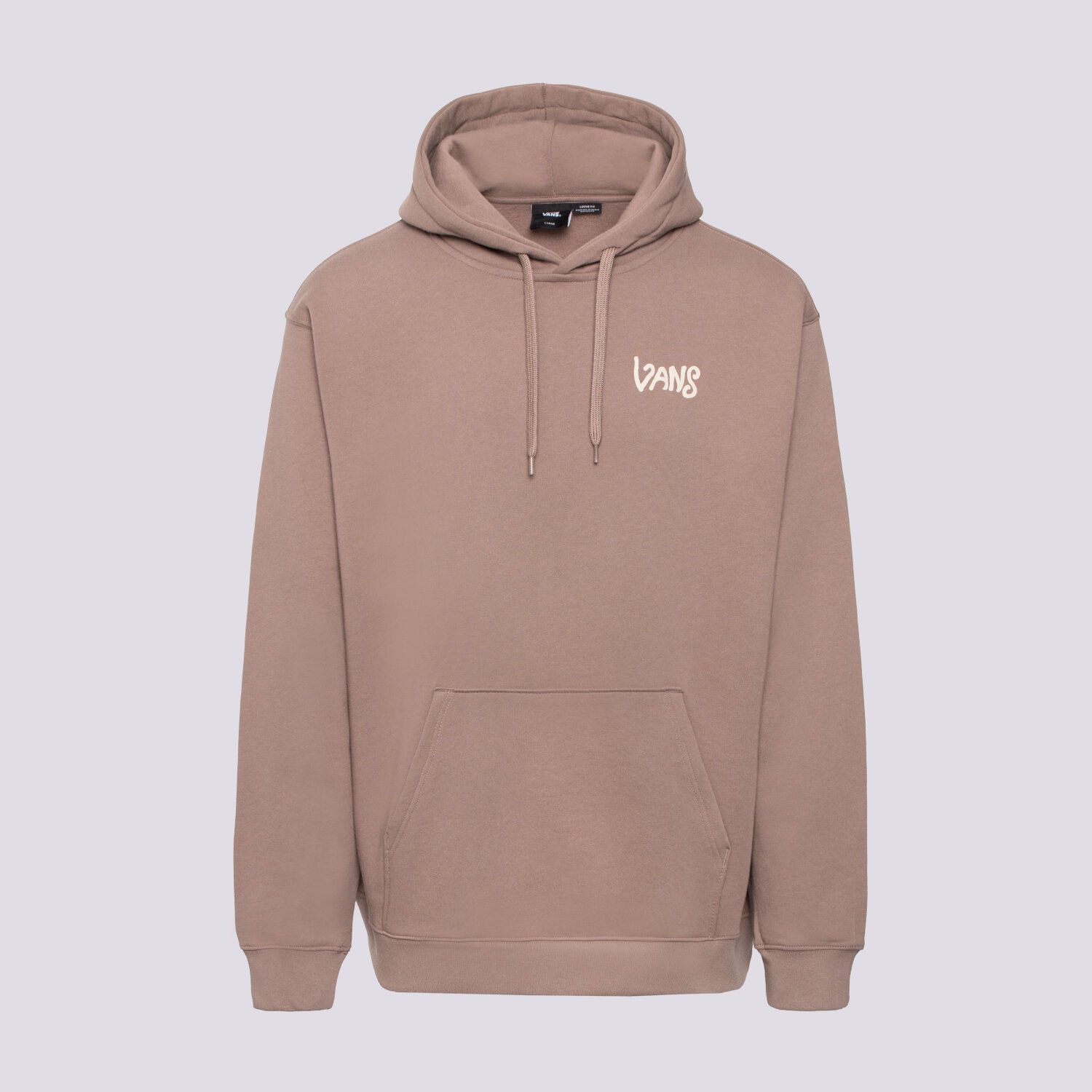 pánská mikina VANS MIKINA S KAPUCÍ V HAND LOOSE PO VN000KW9CHG HNĚDÁ