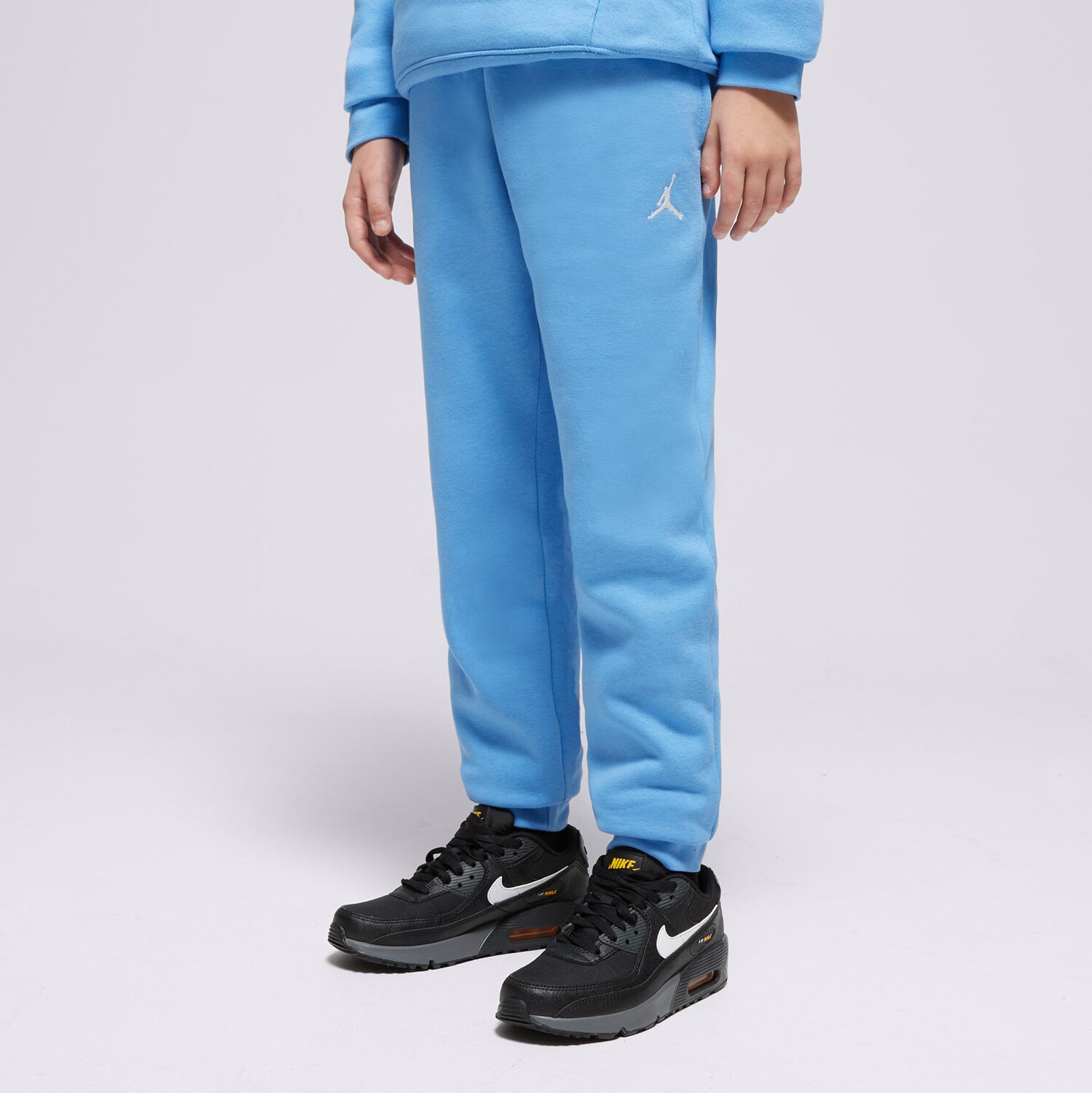 dětské kalhoty JORDAN KALHOTY  JDB MJ BROOKLYN FLC ESS PANT BOY 95D234-U25 MODRÁ