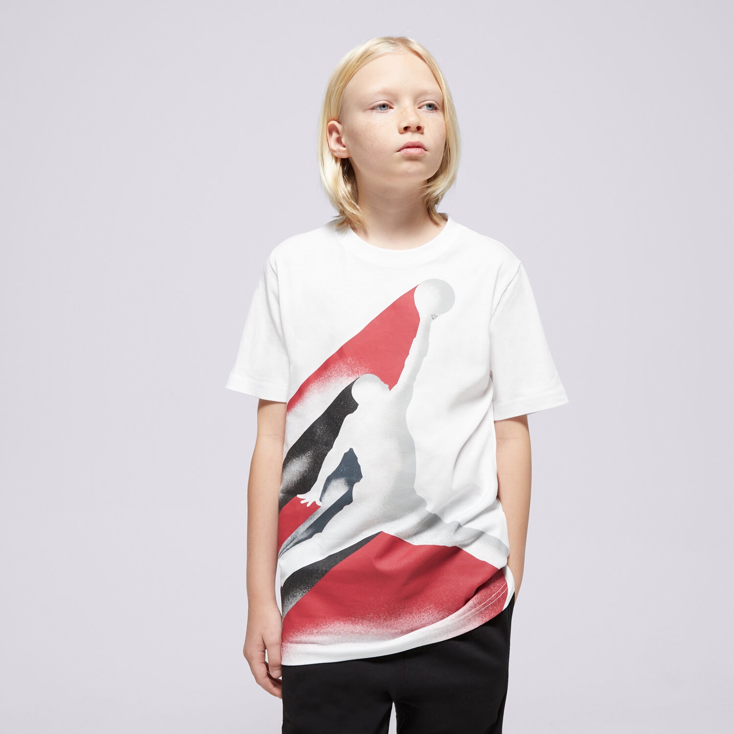 dětské tričko JORDAN TRIČKO JDB 23 FADE AWAY SS TEE BOY 95D538-001 BÍLÁ