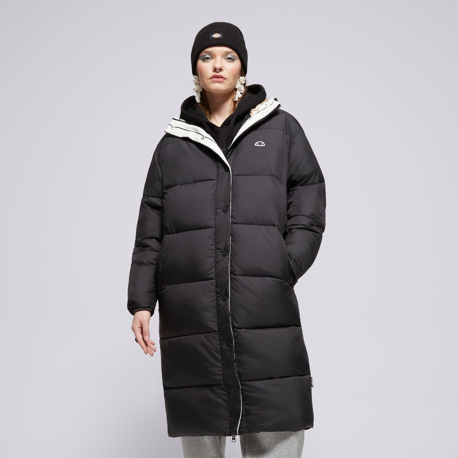 dámská zimní bunda ELLESSE KABÁT HURRICANE PADDED JACKET BLK SGX21042011 ČERNÁ