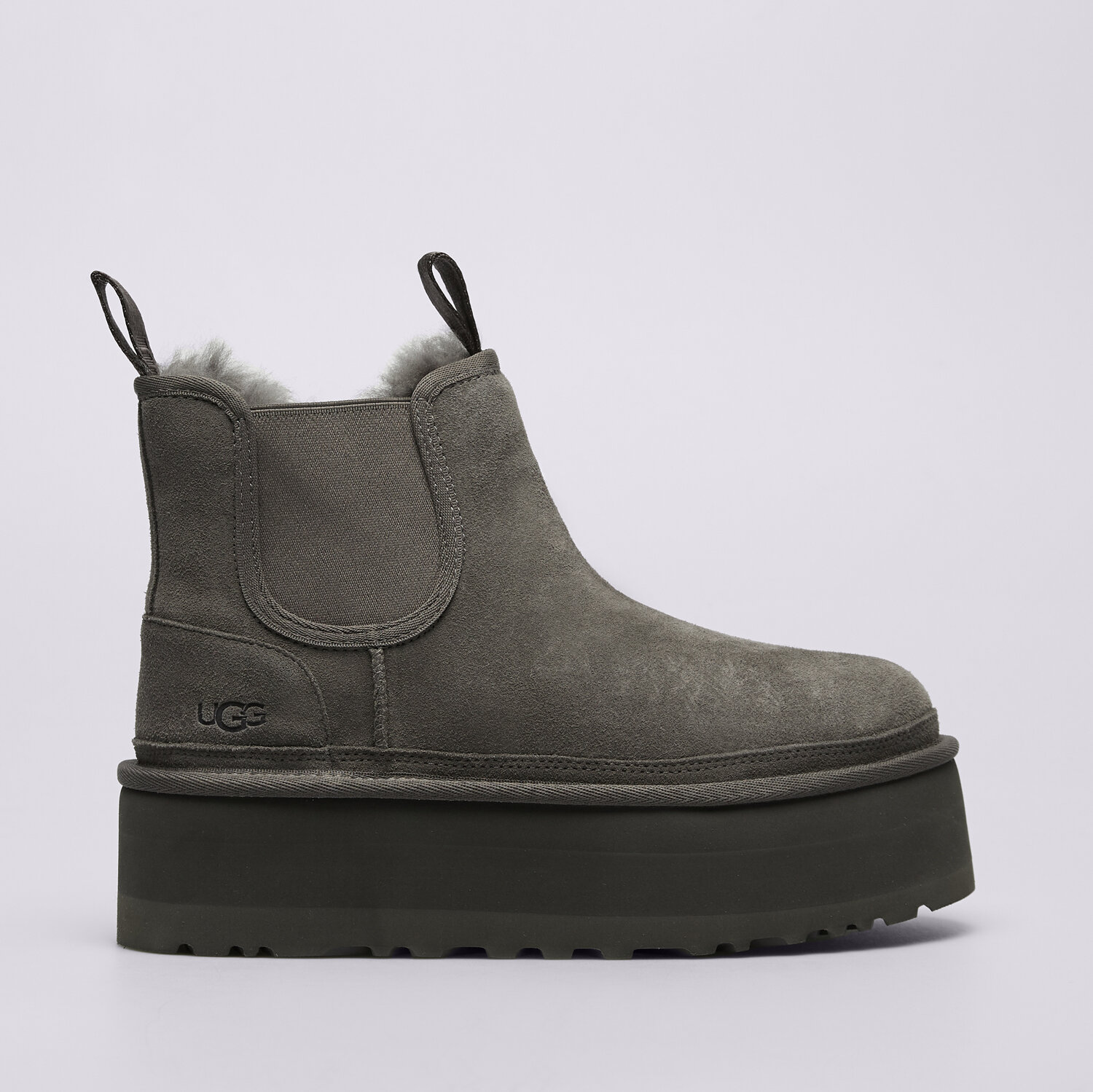 dámské boty casual UGG NEUMEL PLATFORM CHELSEA 1134526-GREY ŠEDÁ
