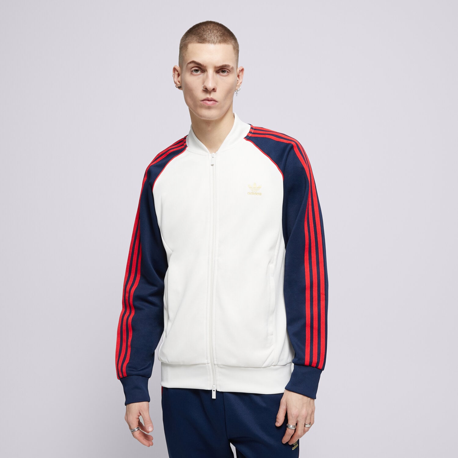pánská mikina ADIDAS MIKINA SST TT IY9859 BÍLÁ