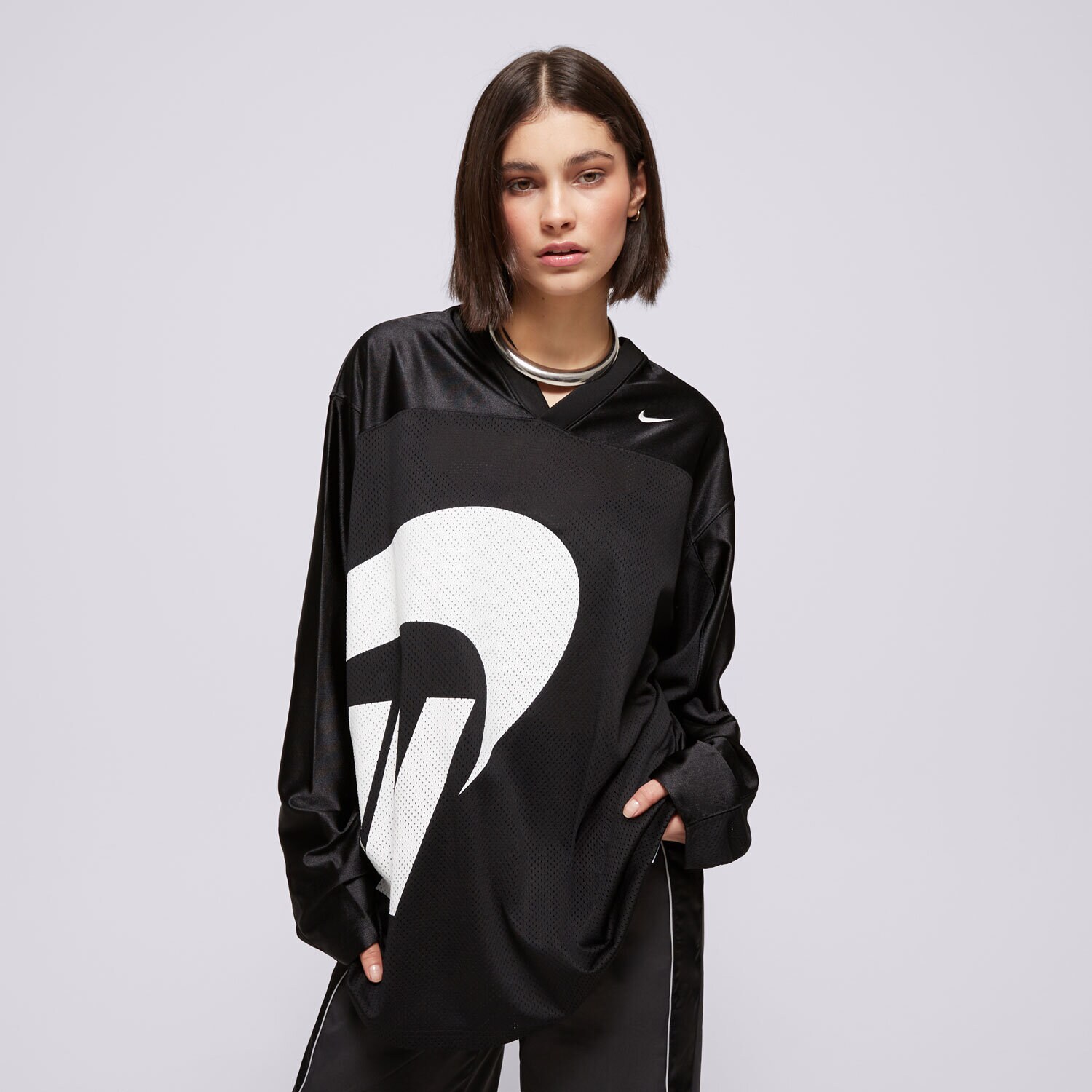 dámské tričko NIKE TRIČKO W NSW LS JERSEY DANCE FV7771-010 ČERNÁ