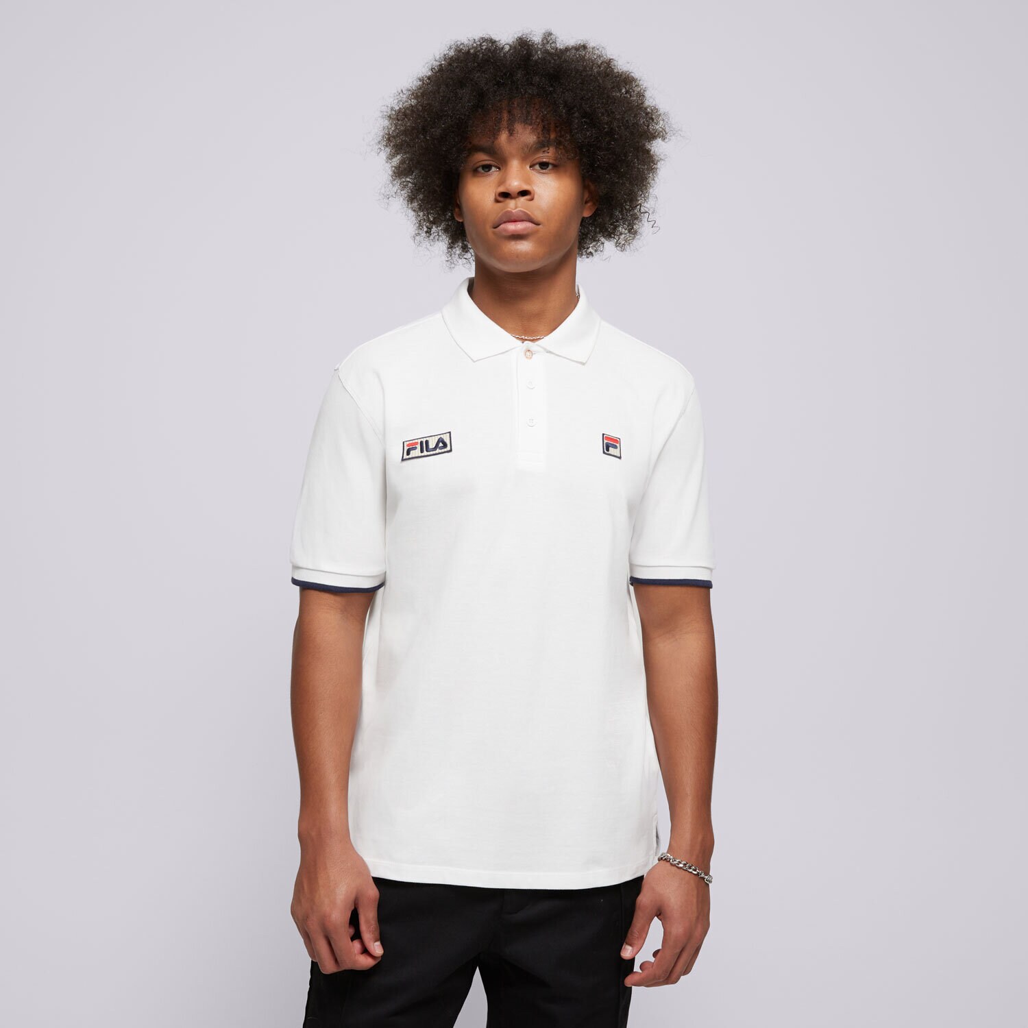 pánské tričko FILA TRIČKO PABLO FW24MH033100 BÍLÁ