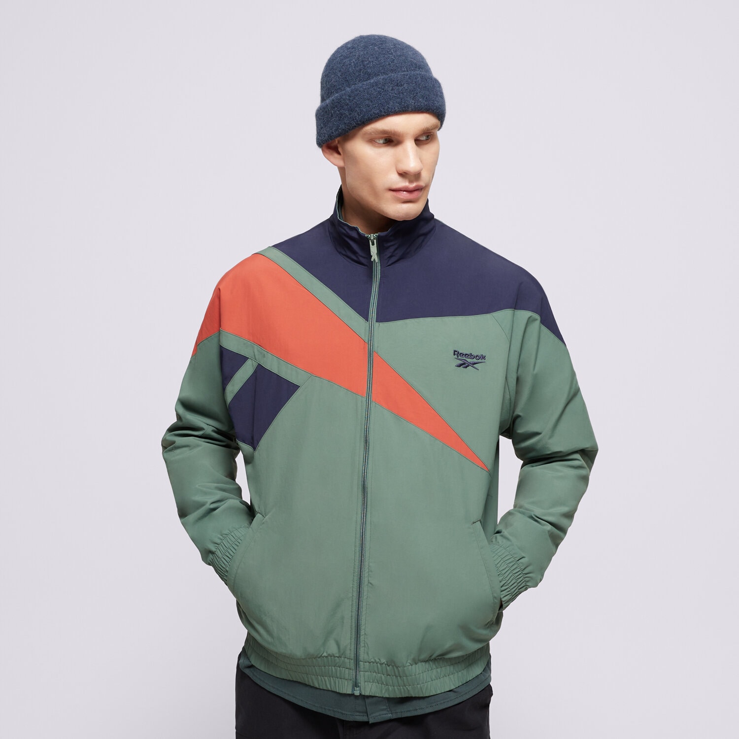 Přechodná bunda pánská (podzimní, jarní) REEBOK BUNDA ORTALION CL F FR TRACKTOP 100206044 VÍCEBAREVNÁ