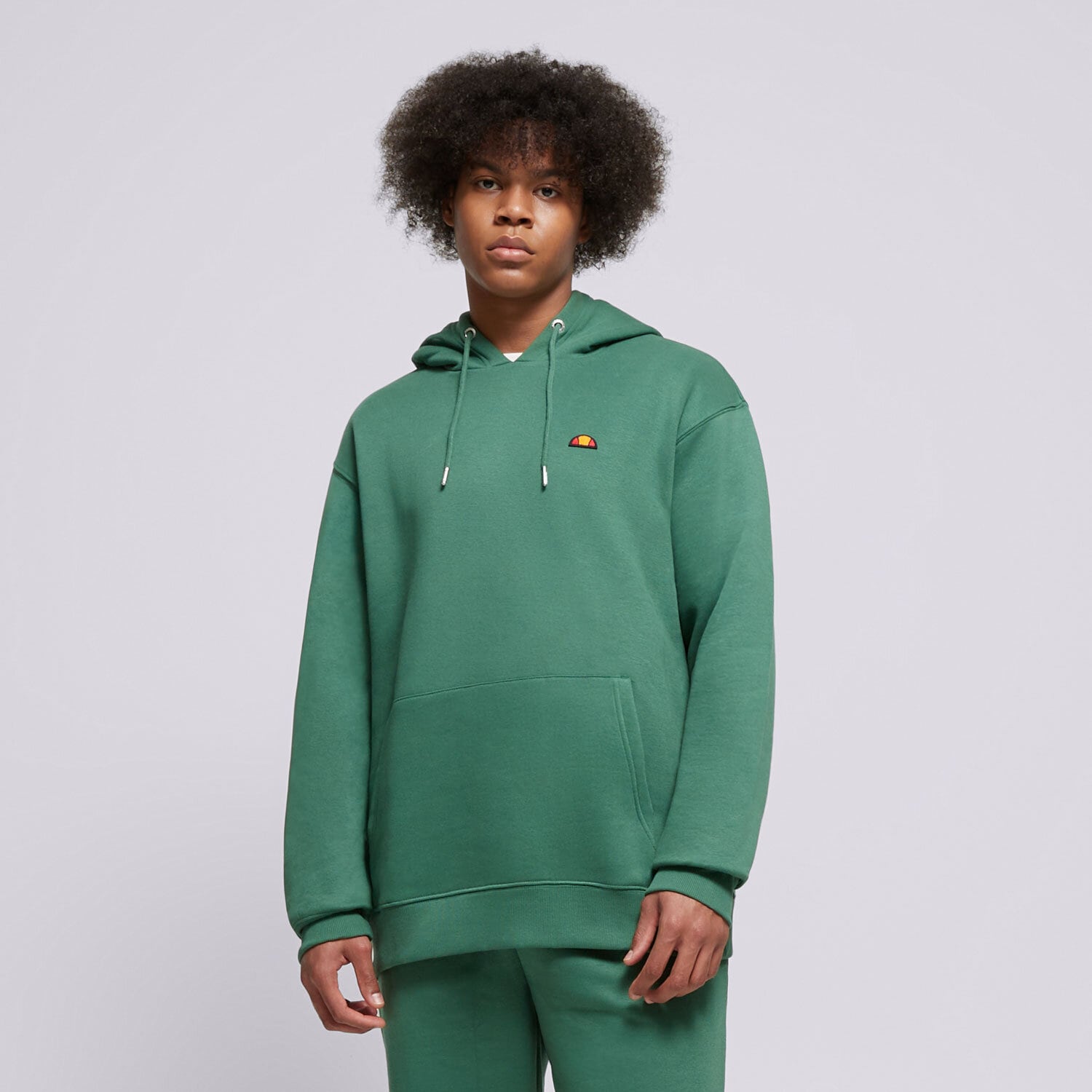 pánská mikina ELLESSE MIKINA S KAPUCÍ VARON OH HOODY GREEN SMG22037503 ZELENÁ
