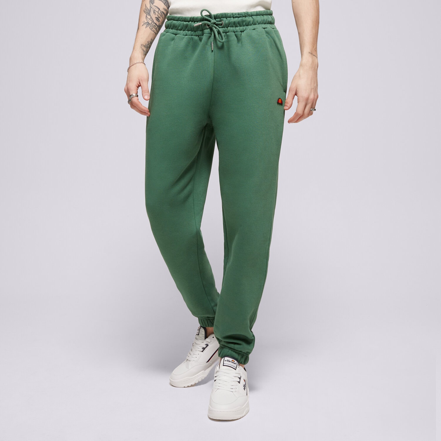 pánské kalhoty ELLESSE KALHOTY  LOMMA JOG PANT GREEN SMG22038503 ZELENÁ
