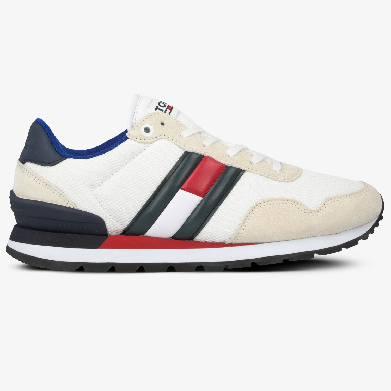 pánské tenisky TOMMY HILFIGER CAUSAL TOMMY JEANS SNEAKER EM0EM00399YBS BÍLÁ