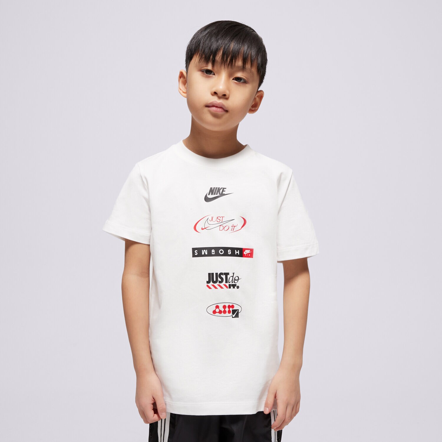 dětské tričko NIKE TRIČKO K NSW TEE LOGOS BOY HM5662-100 BÍLÁ