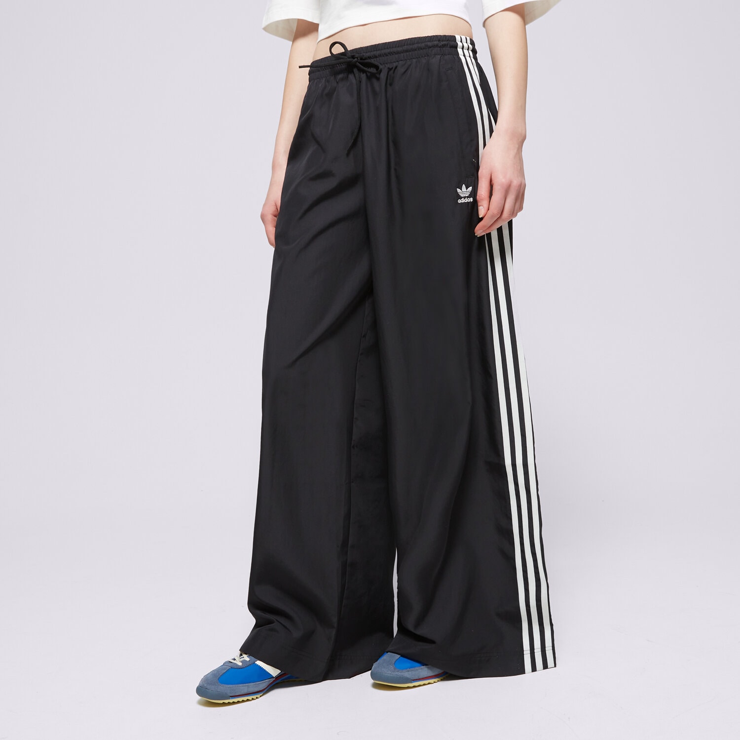 dámské kalhoty ADIDAS KALHOTY  OVERSIZED TP JD3390 ČERNÁ