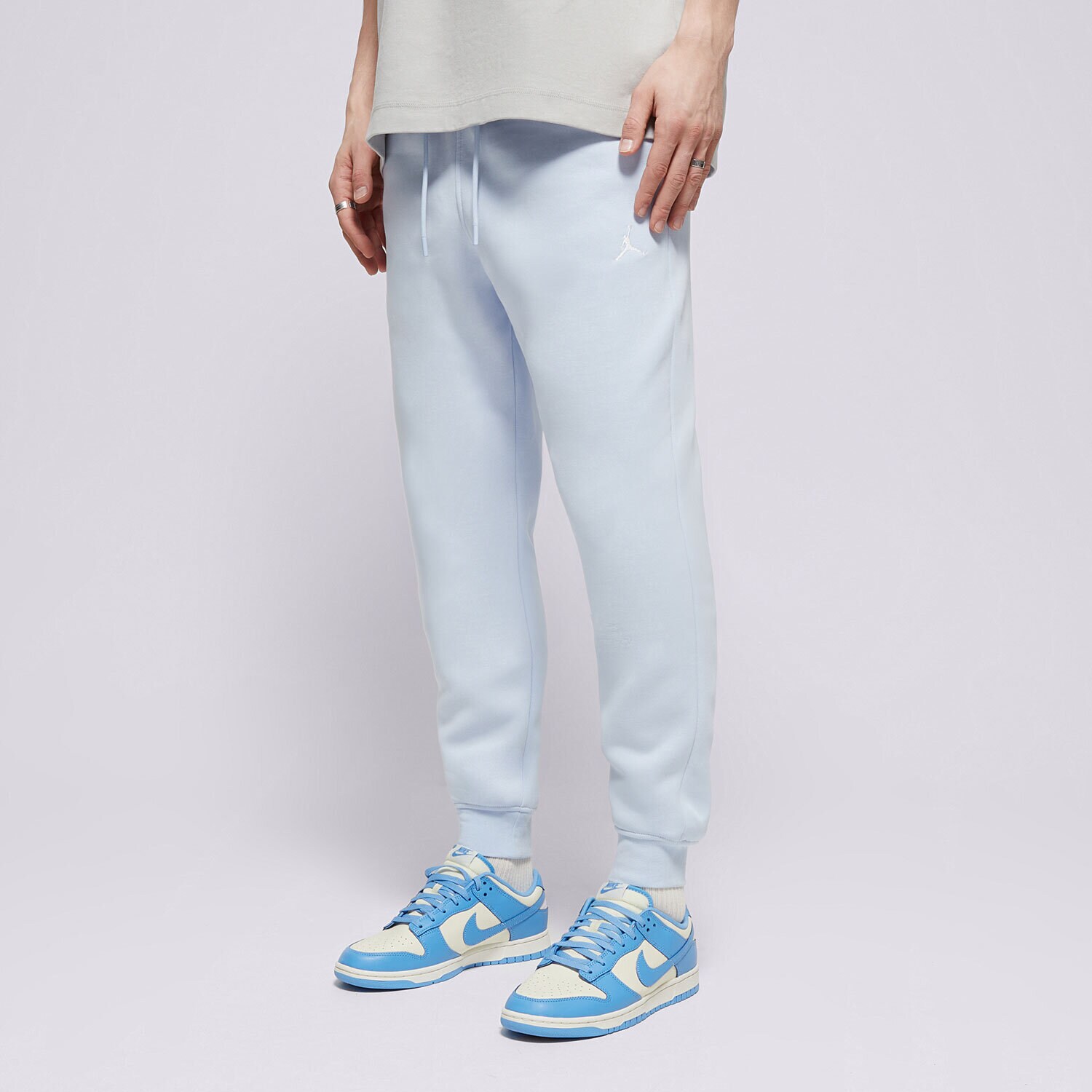 pánské kalhoty JORDAN KALHOTY  M J BRKLN FLC PANT FV7277-407 MODRÁ