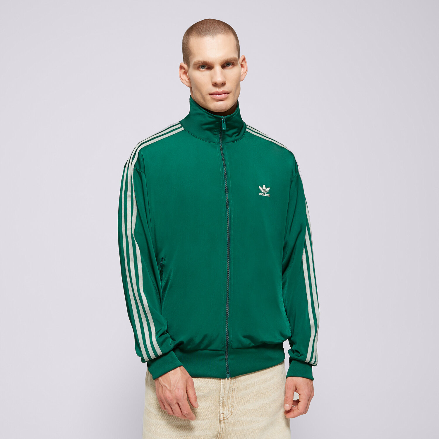 pánská mikina ADIDAS MIKINA ROZEPÍNACÍ FBIRD TT JP2543 ZELENÁ
