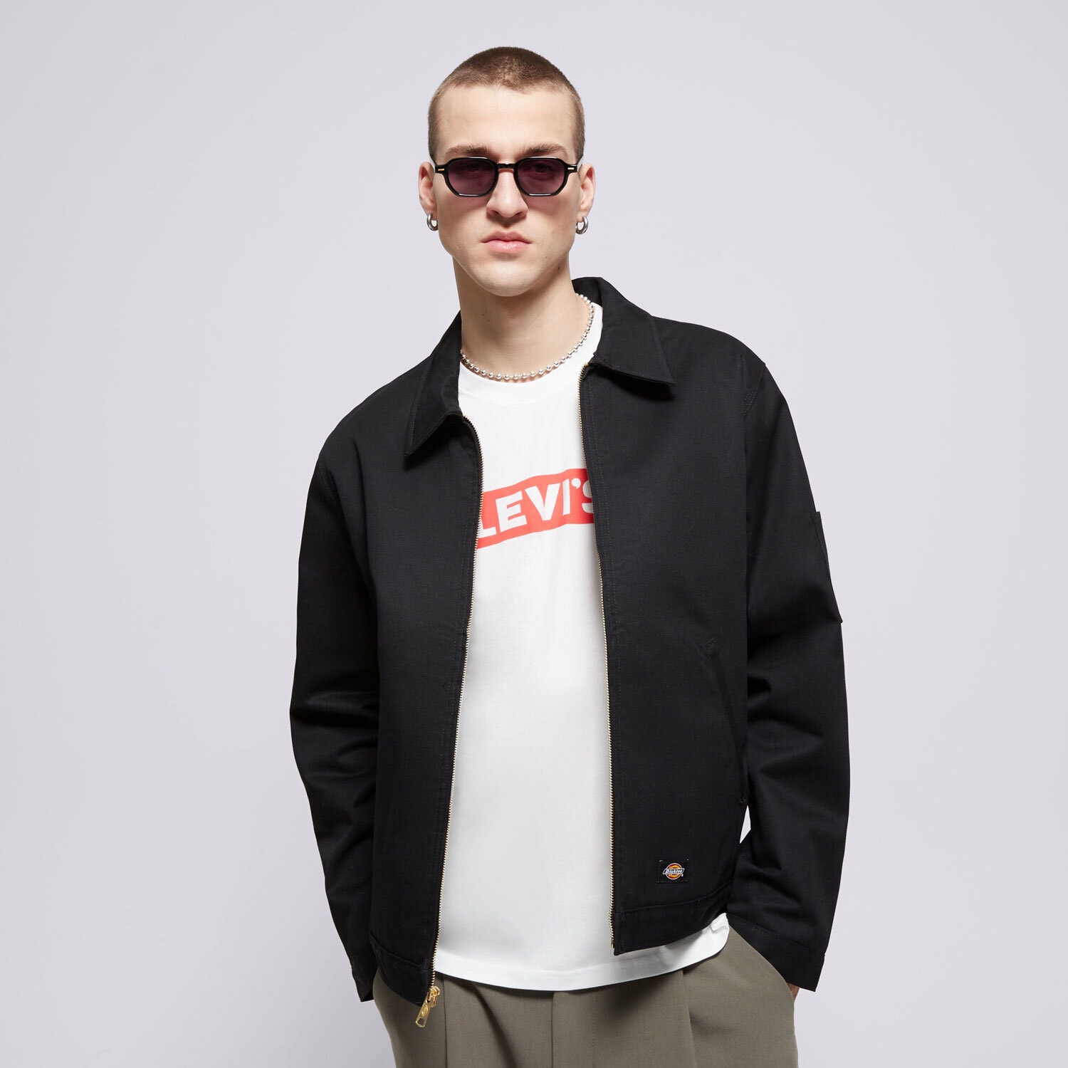 Přechodná bunda pánská (podzimní, jarní) DICKIES BUNDA M LINED EISENHOWER JACKET REC DK0A4XK4BLK1 ČERNÁ