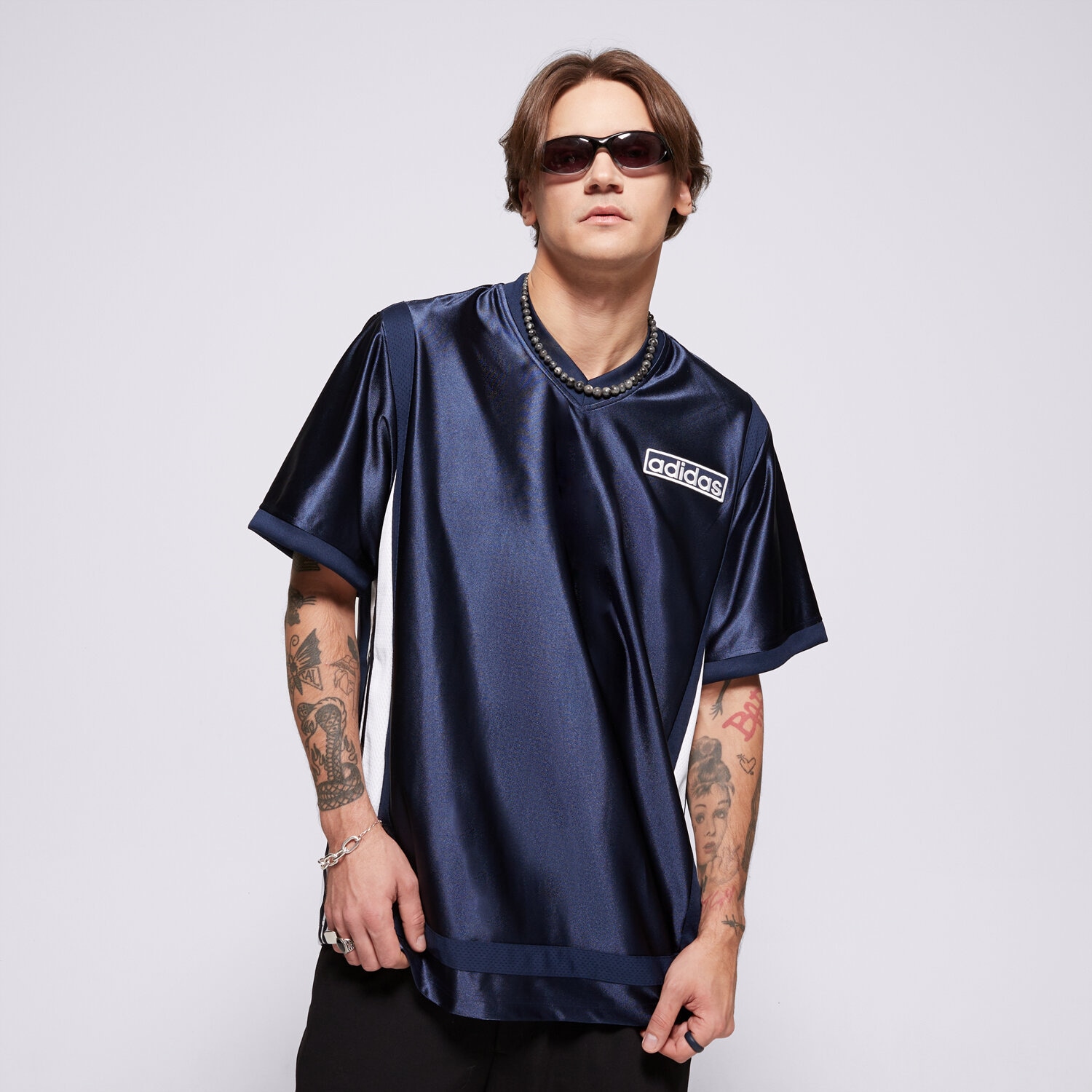 pánské tričko ADIDAS TRIČKO ADIBREAK JERSEY JD4248 TMAVOMODRÁ