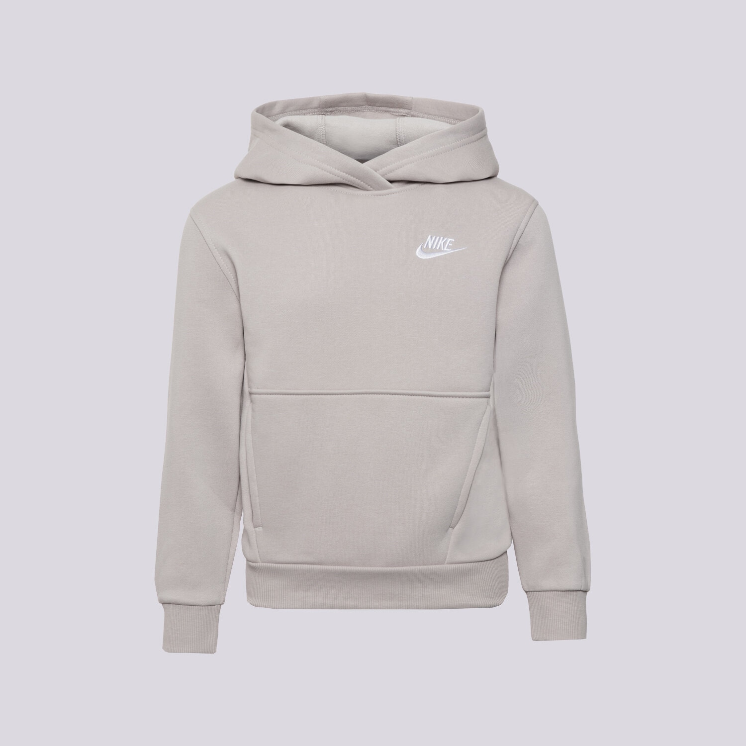 dětská mikina NIKE MIKINA S KAPUCÍ K NSW CLUB FLC HDY LBR BOY FD3000-009 BÉŽOVÁ