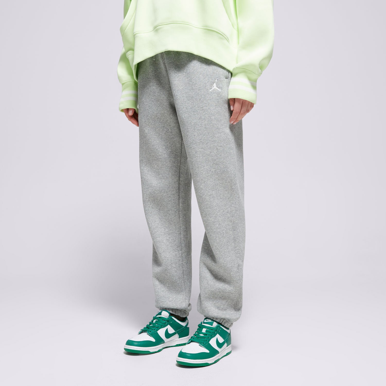 dámské kalhoty JORDAN KALHOTY  BRKLN FLC PANT 24 FV7077-063 ŠEDÁ