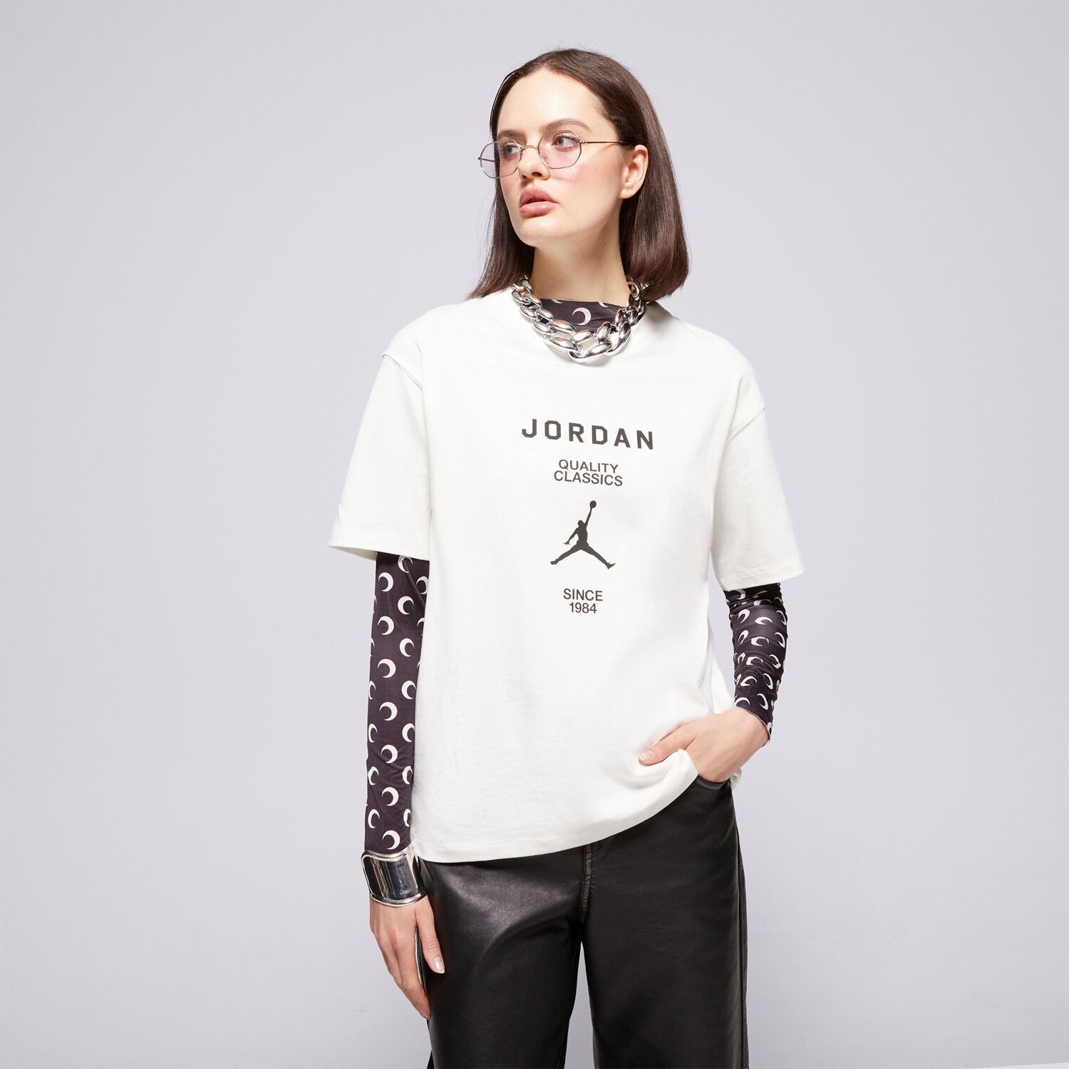 dámské tričko TRIČKO W JORDAN SS GF GFX TEE JQC FZ0617-133 BÉŽOVÁ