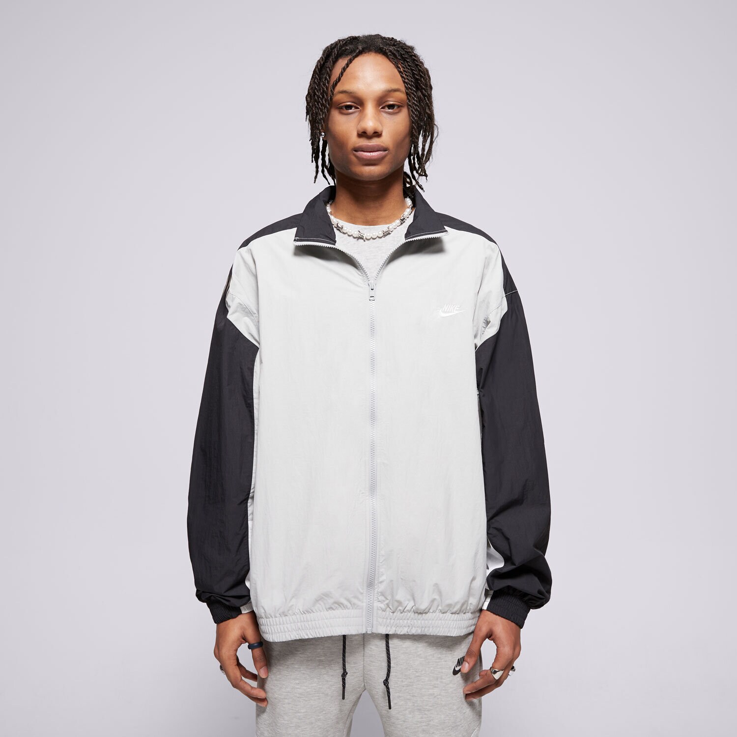 Přechodná bunda pánská (podzimní, jarní) NIKE BUNDA ORTALION M NK CLUB WVN TRK JKT OS HQ6109-077 VÍCEBAREVNÁ