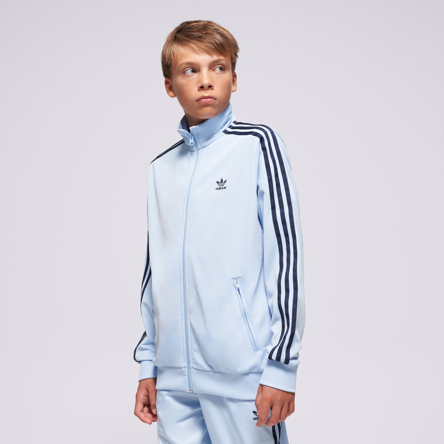dětská mikina ADIDAS MIKINA ROZEPÍNACÍ FIREBIRD BOYS JD1621 MODRÁ