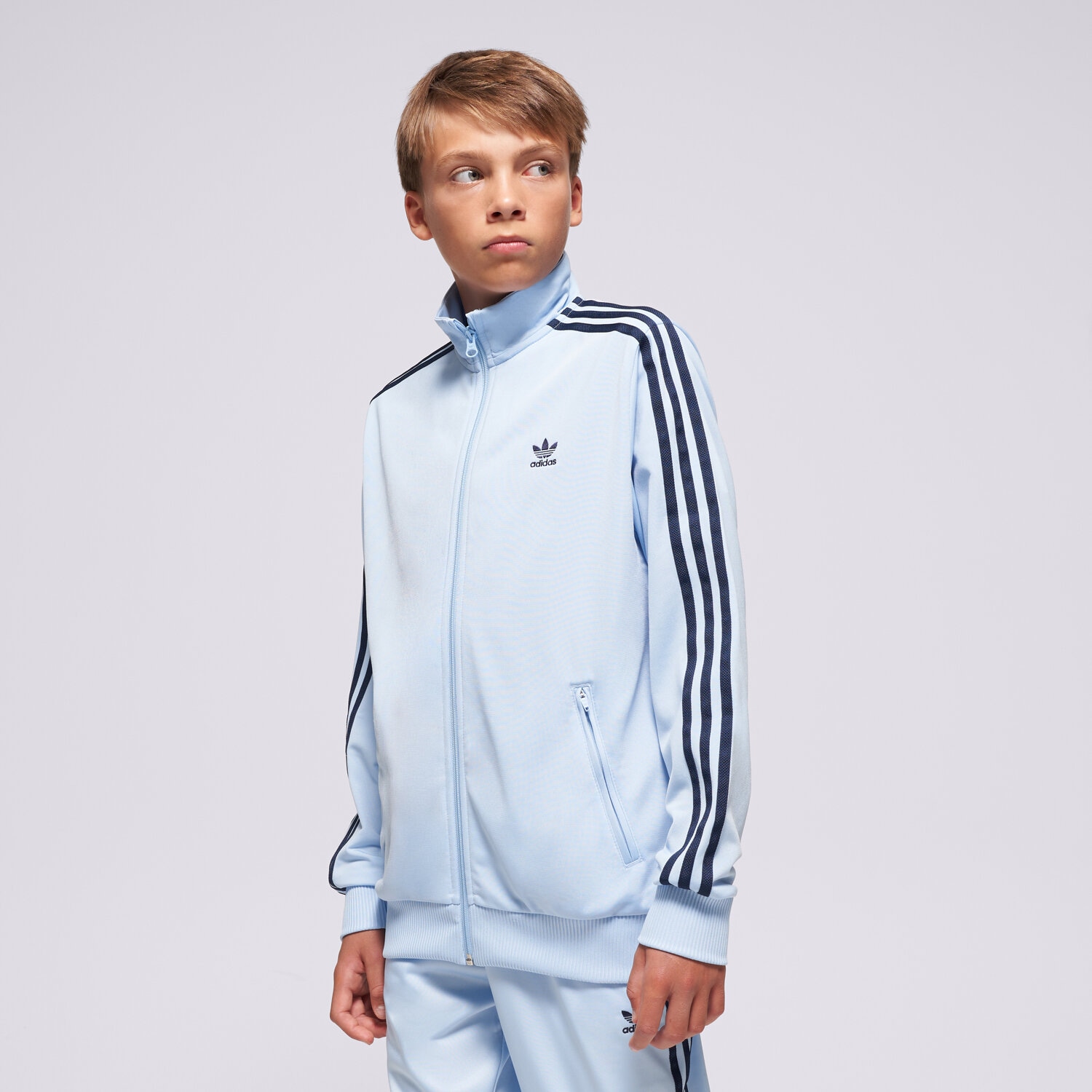 dětská mikina ADIDAS MIKINA ROZEPÍNACÍ FIREBIRD BOYS JD1621 MODRÁ