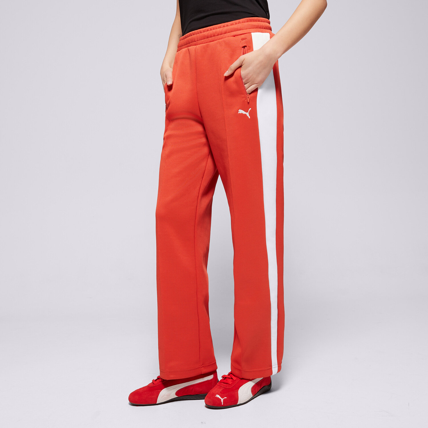 dámské kalhoty PUMA KALHOTY  TRACK PANTS OP 629797 15 ČERVENÁ