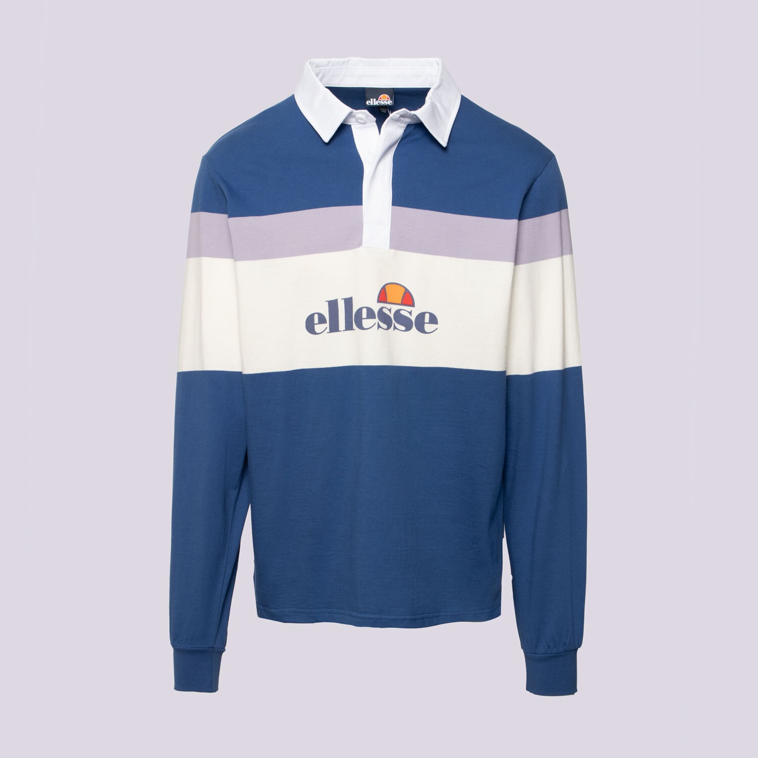 pánské polo tričko ELLESSE TRIČKO BELLAGRA RUGBY SHIRT NAVY SHR22055429 VÍCEBAREVNÁ