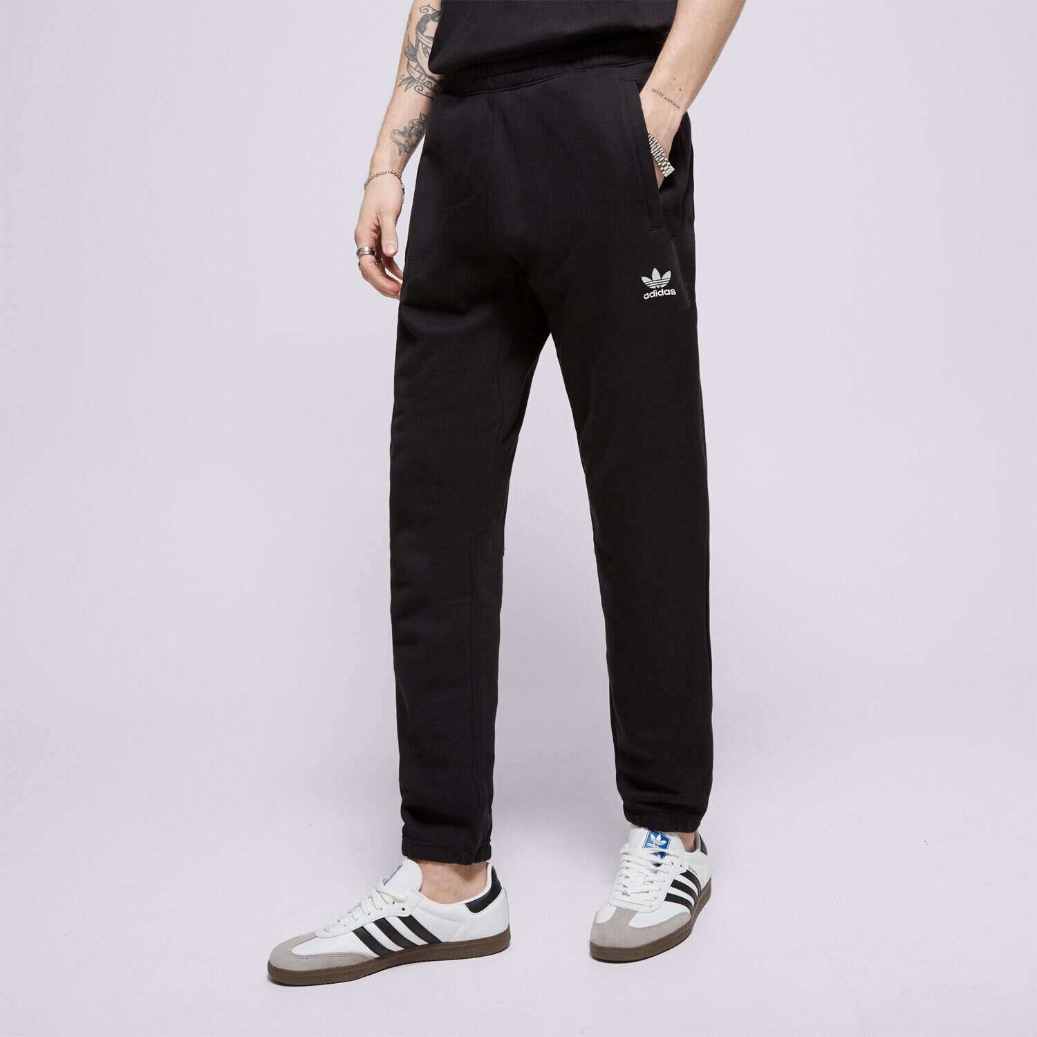 pánské kalhoty ADIDAS KALHOTY  ESS PANTS FT JD2422 ČERNÁ