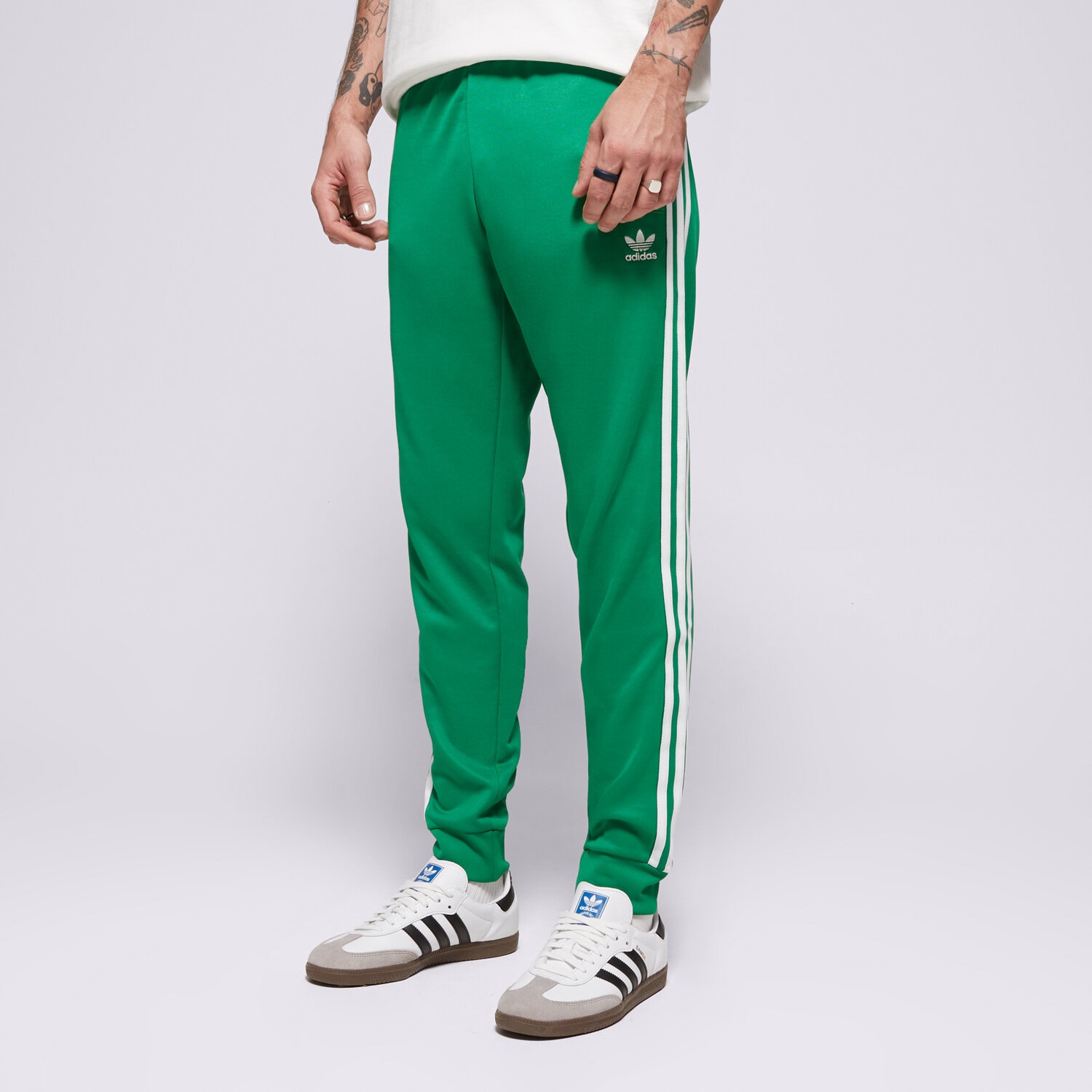 pánské kalhoty ADIDAS KALHOTY  SST TP IK3515 ZELENÁ