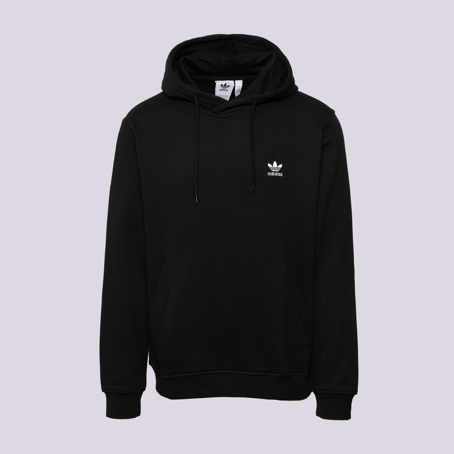 pánská mikina ADIDAS MIKINA S KAPUCÍ ESS HOODIE FT JD2404 ČERNÁ