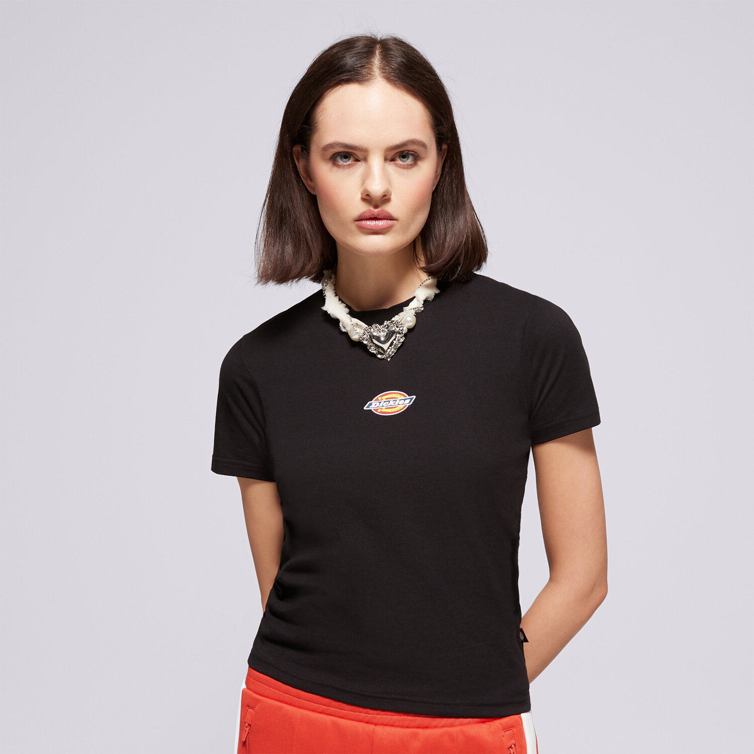 dámské tričko DICKIES TRIČKO MAPLE VALLEY REG TEE W DK0A4ZAOBLK1 ČERNÁ