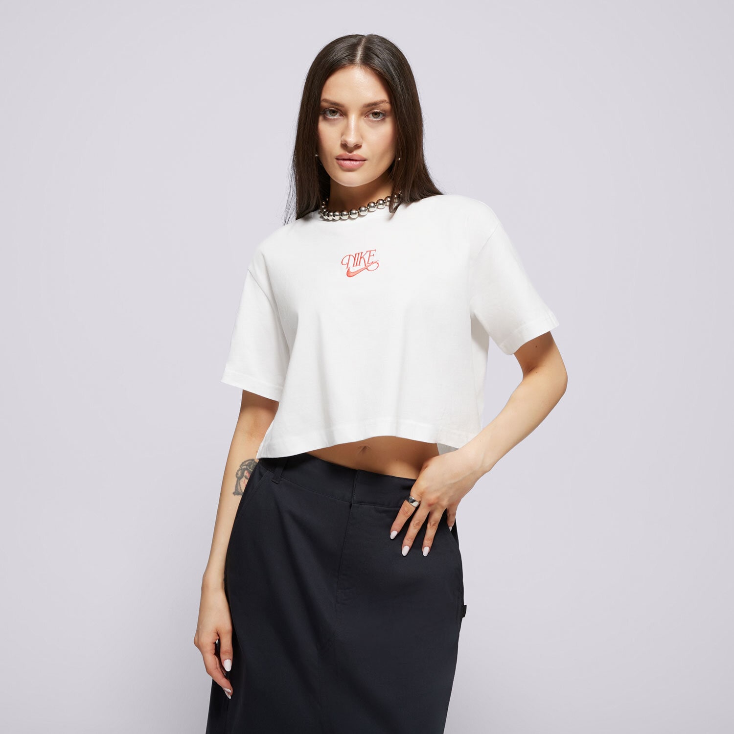 dámské tričko NIKE TRIČKO W NSW SS CROP TEE IWD HF9500-100 BÍLÁ