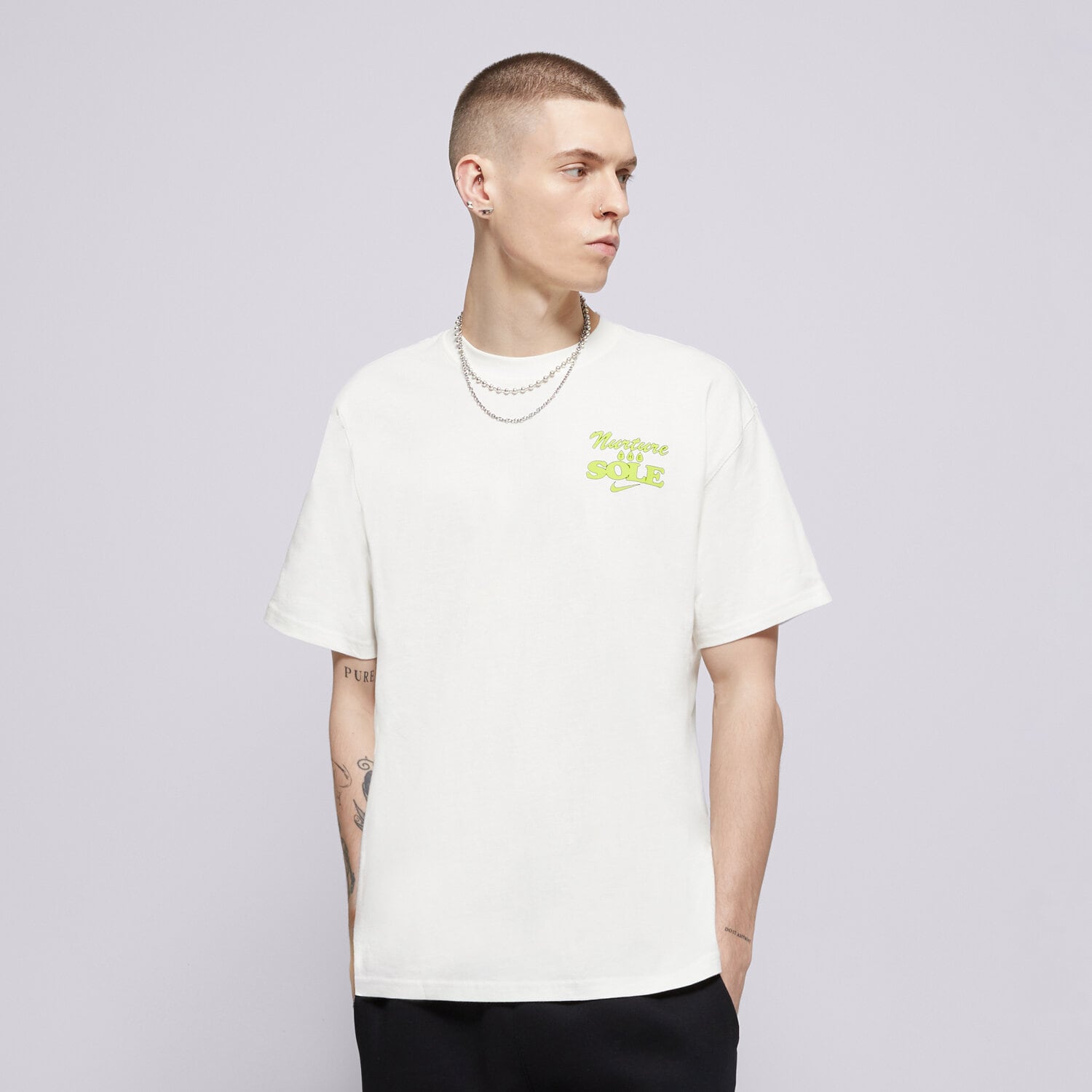 pánské tričko NIKE TRIČKO U NSW TEE M90 OC BLOOMING HJ0597-133 BÉŽOVÁ